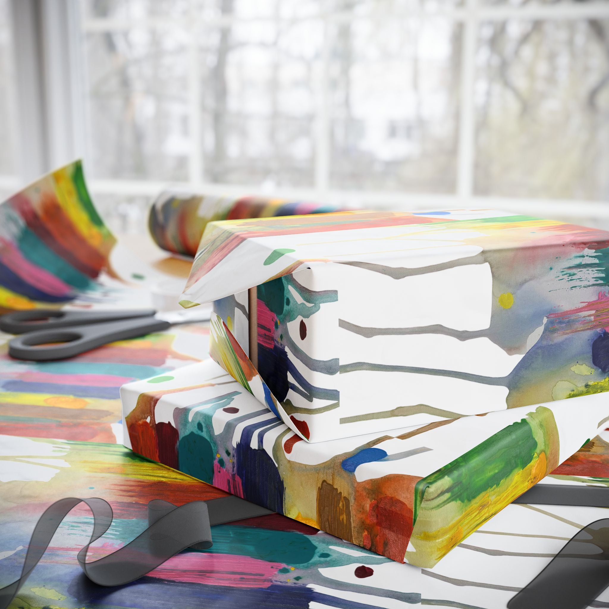 Crazy Brush Stroke Wrapping Paper