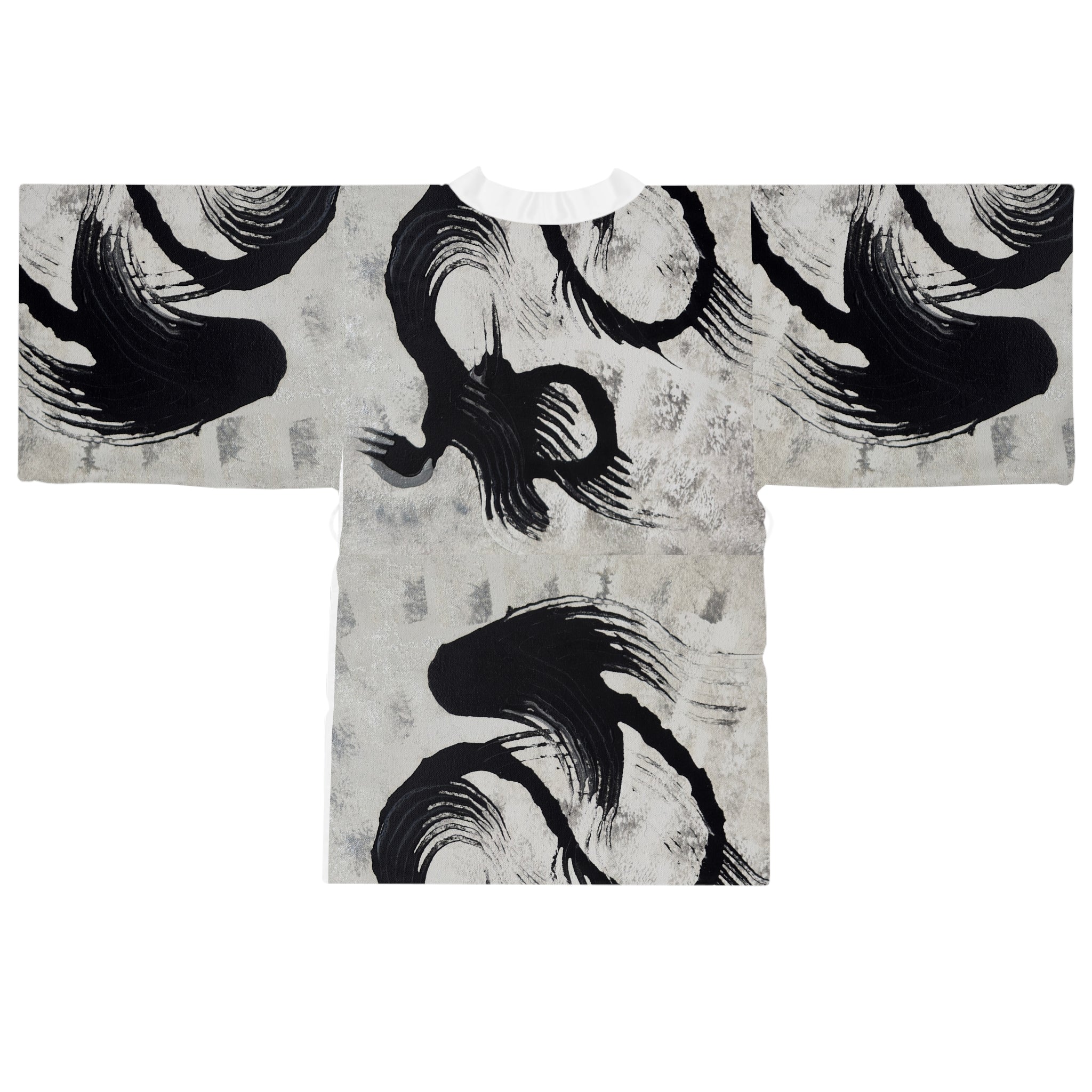 Echoes in Ink Kimono Robe