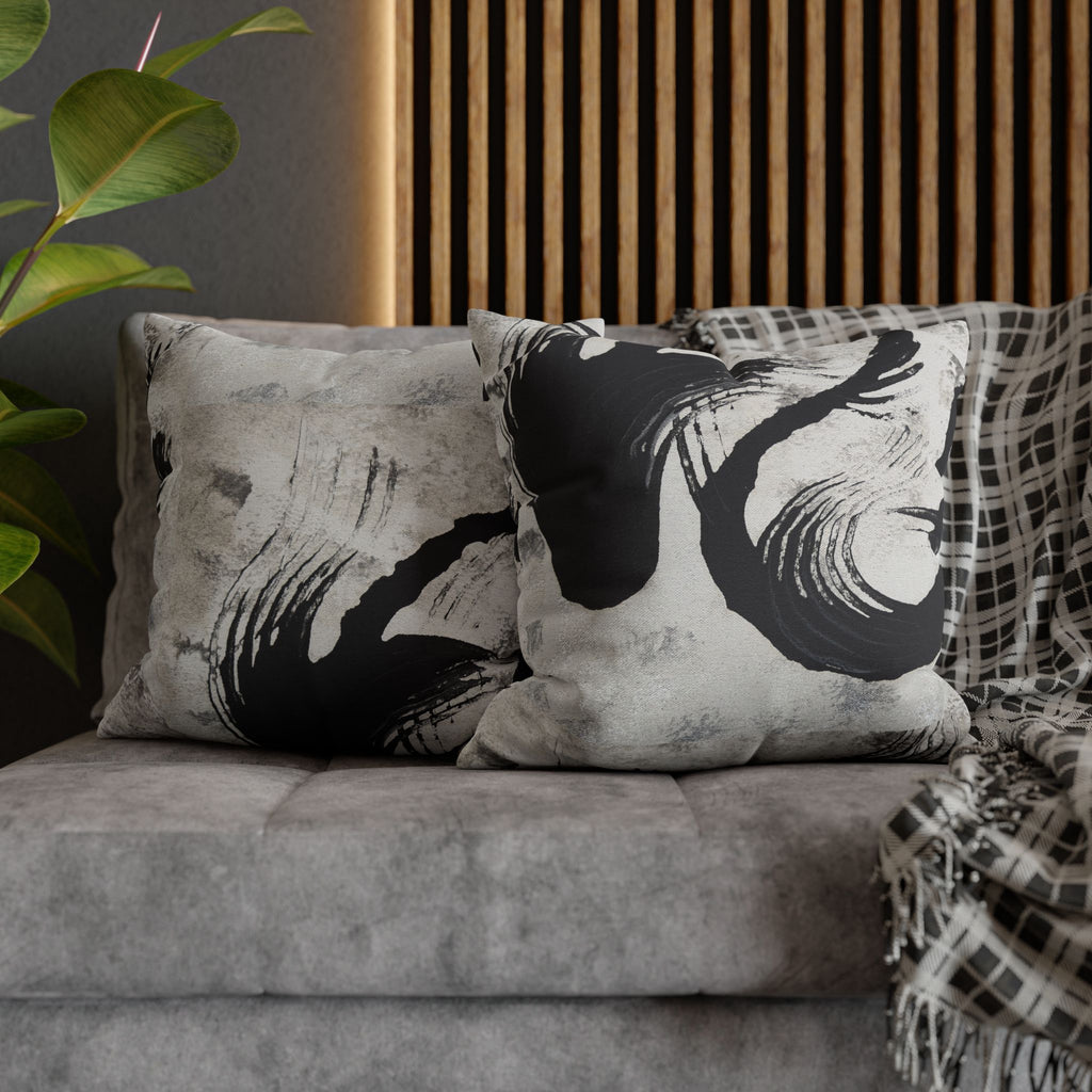 Echoes in Ink Square Pillowcase Cushion Cover