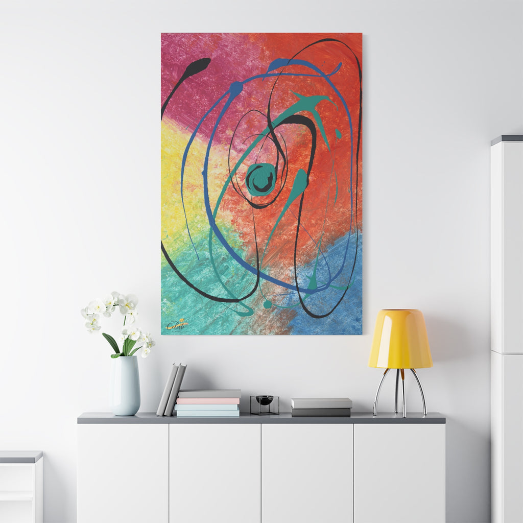 Orbit of Color Matte Canvas Print