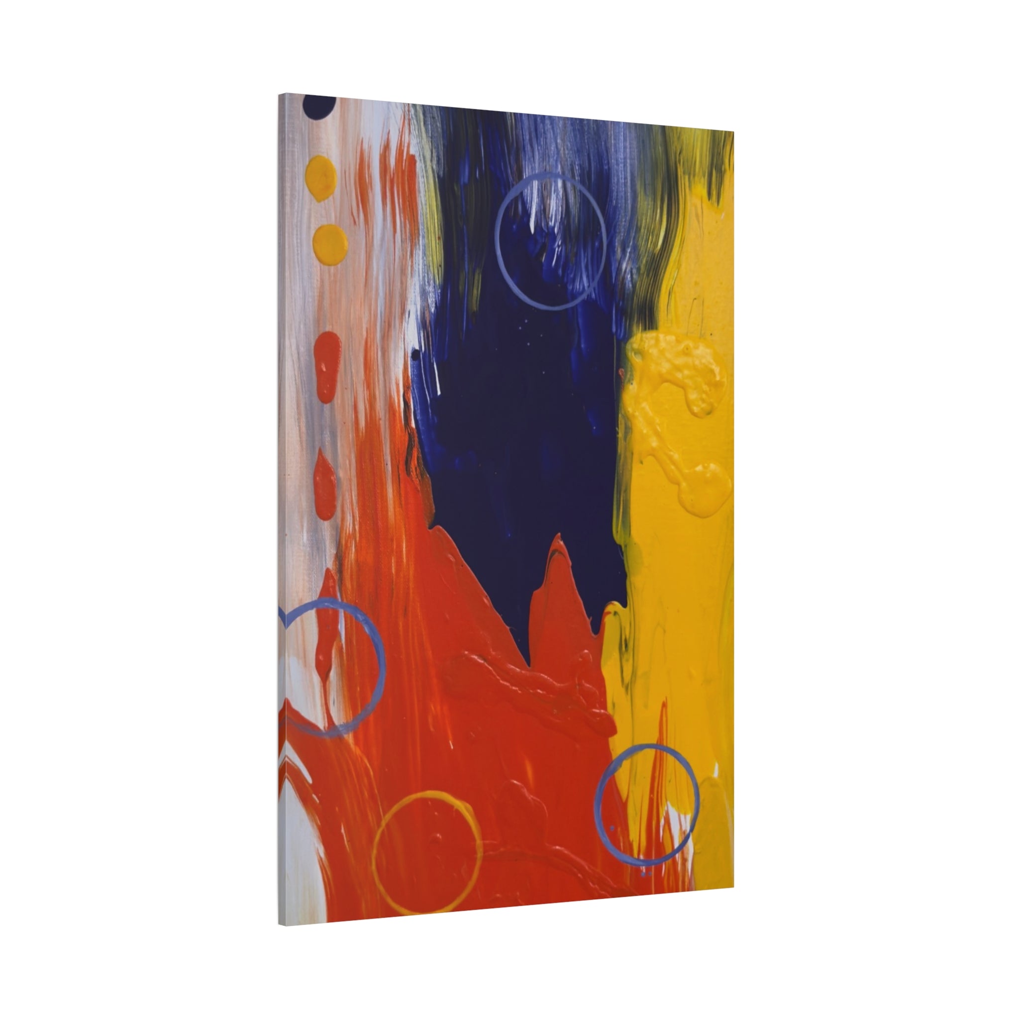 Primary Pulse Matte Canvas Print