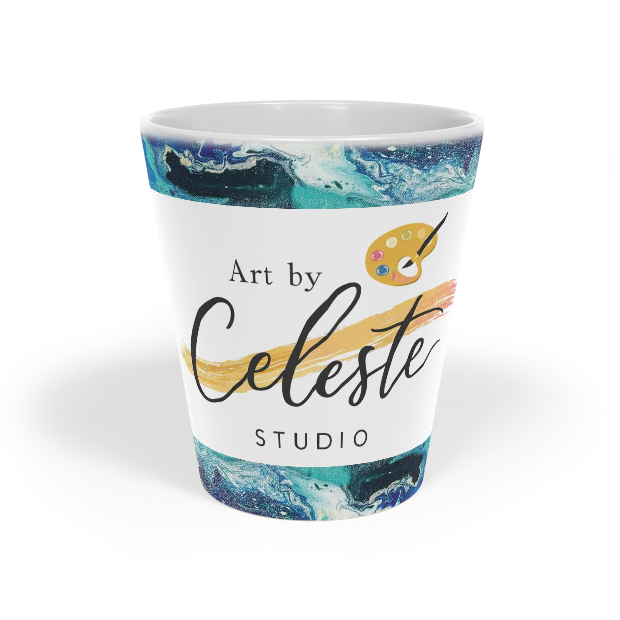 Art By Celeste Studio Ceramic Coffee Cup, 12oz