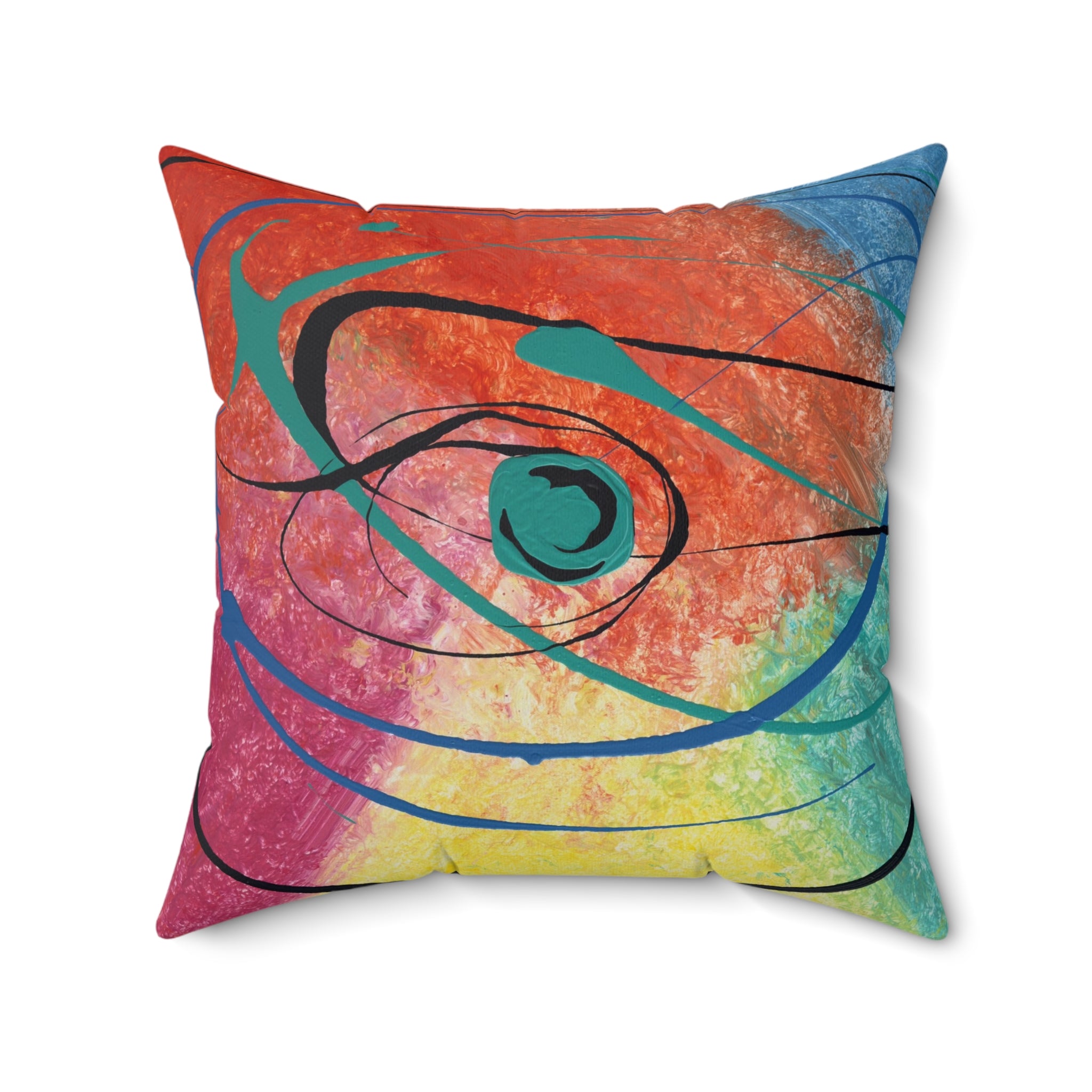 Orbit of Color Decorative Throw Pillow