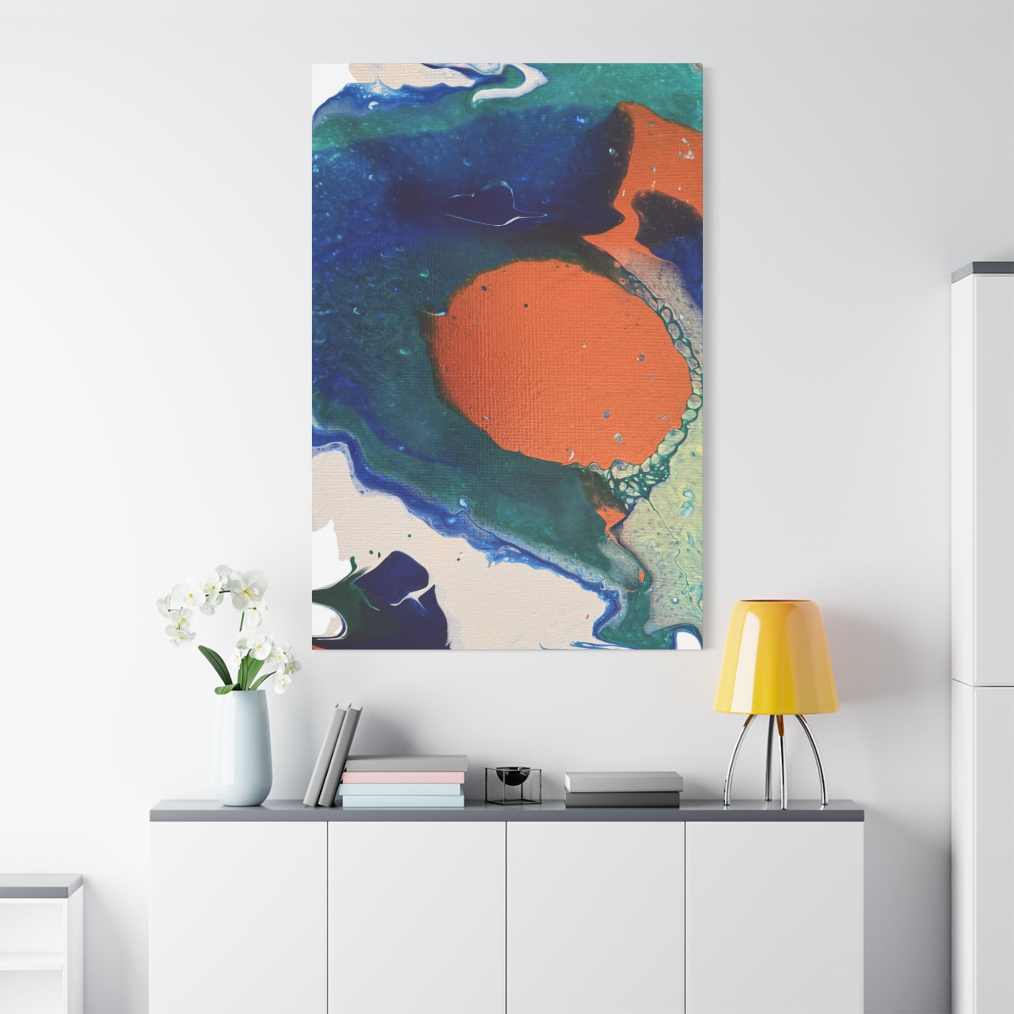 Coral Current Matte Canvas Print