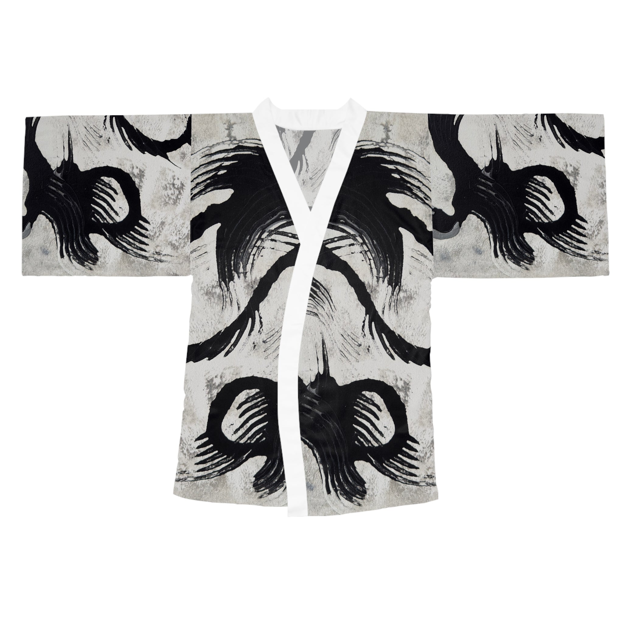 Echoes in Ink Kimono Robe