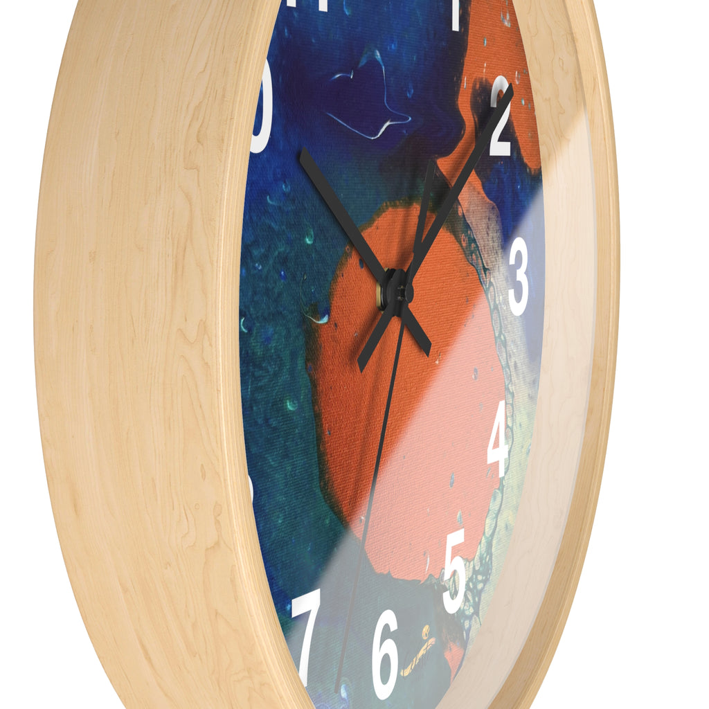 Coral Current Wall Clock Home Décor
