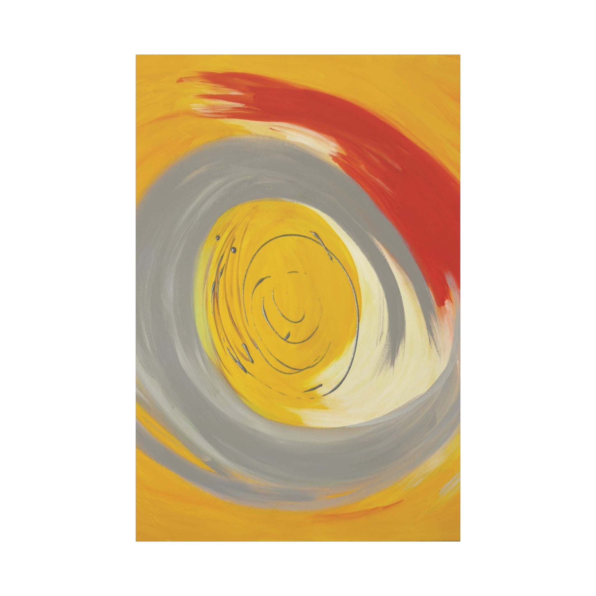 Radiant Orbit Matte Canvas Print