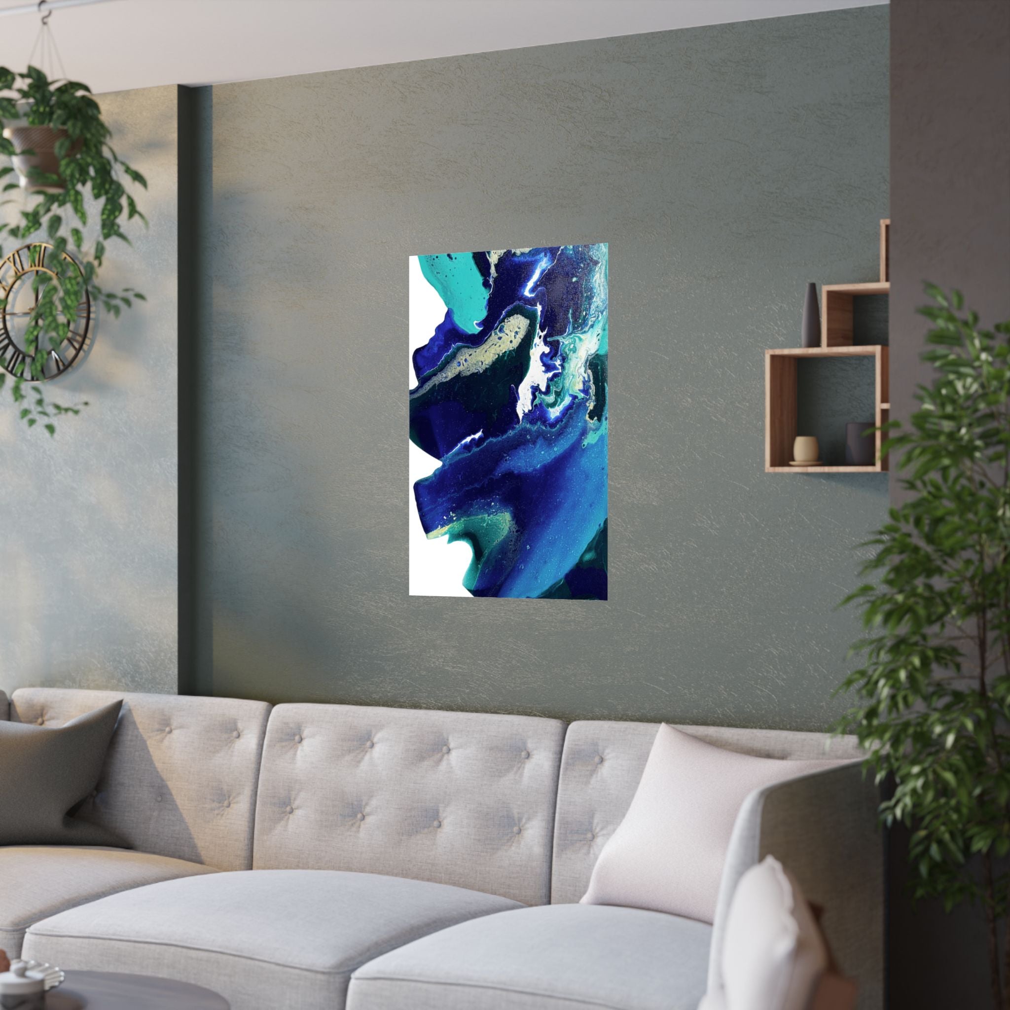 Ocean Vibes Satin Poster