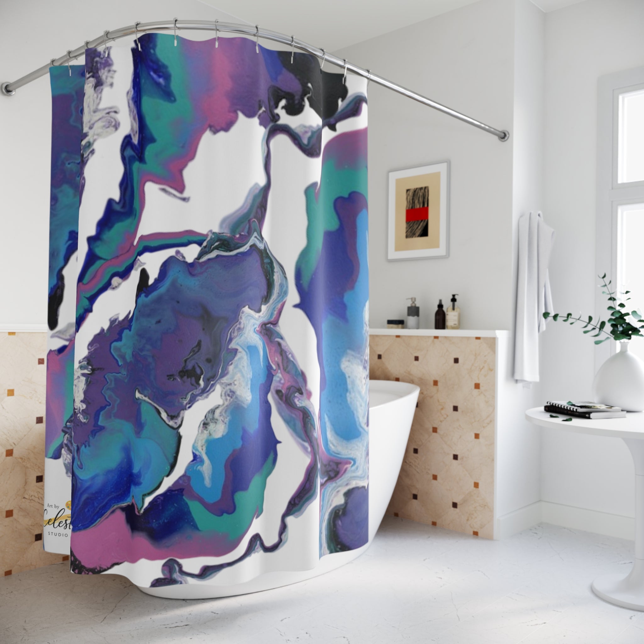 Midnight Ocean Shower Curtain