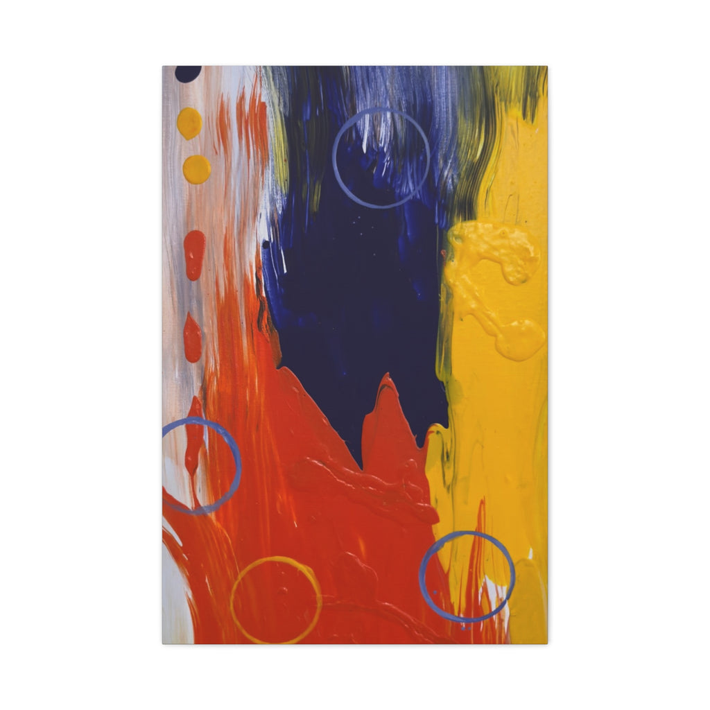 Primary Pulse Matte Canvas Print