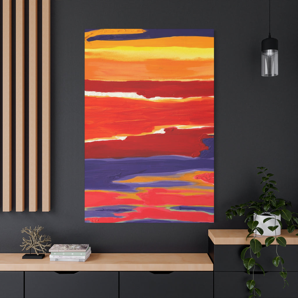 Solar Tide Matte Canvas Print