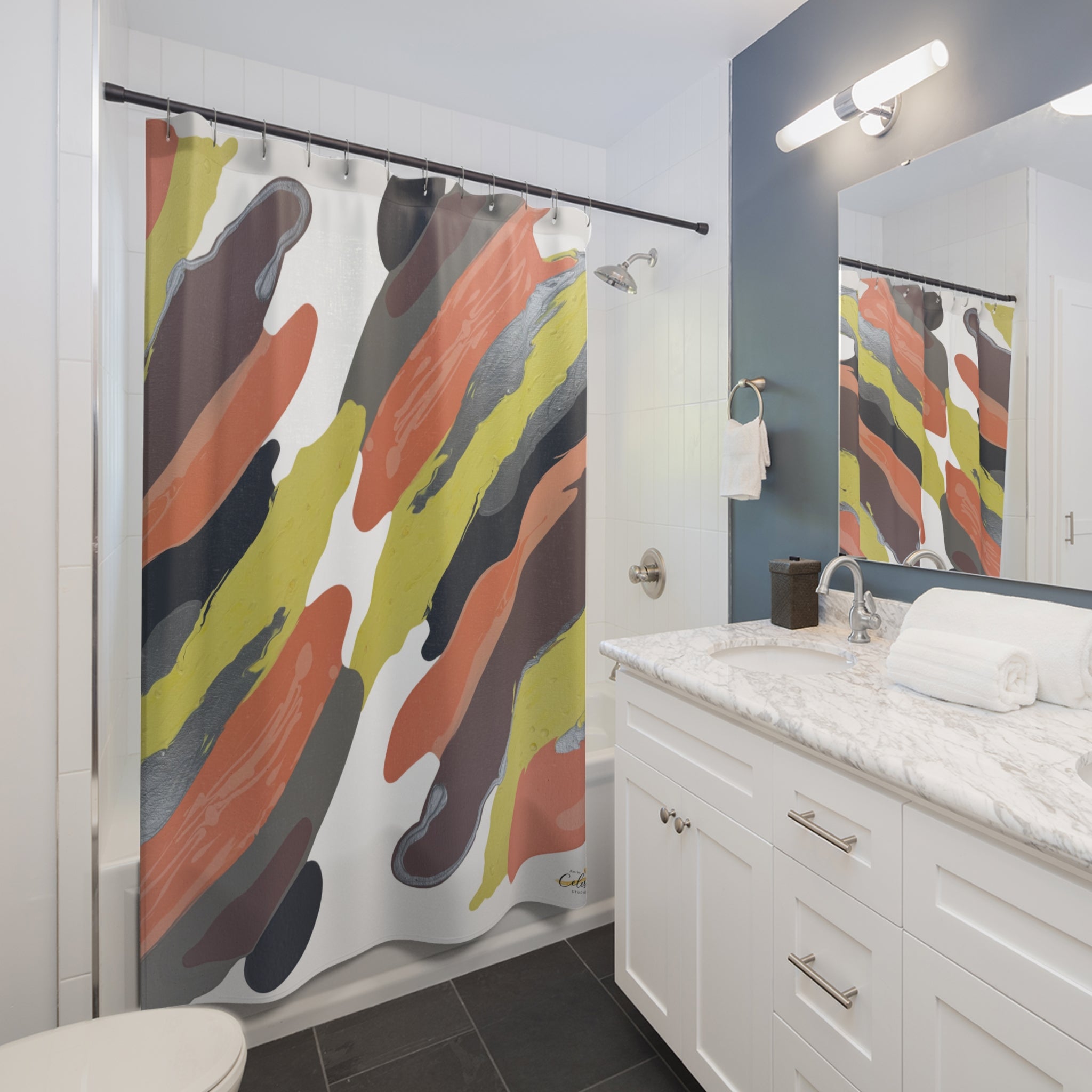 Urban Rhythm Shower Curtain