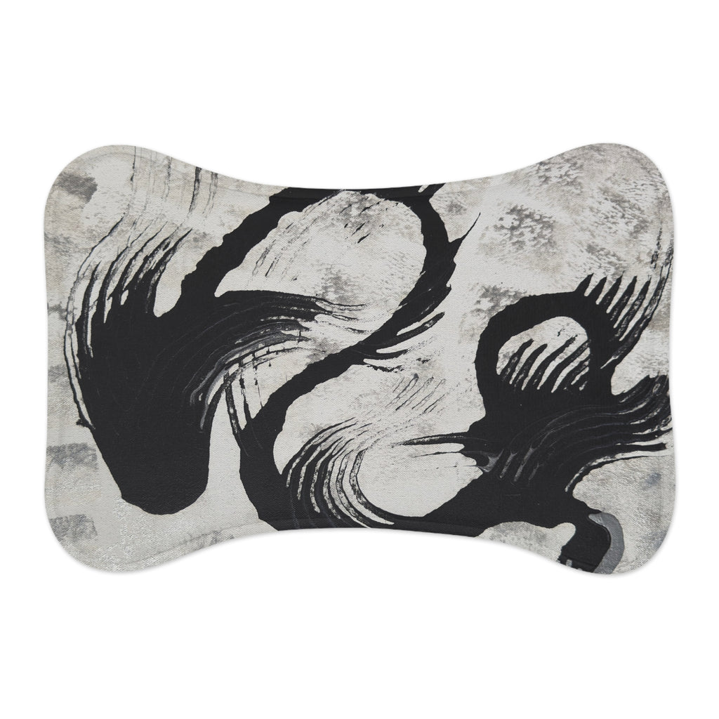 Echoes in Ink Non Slip Placemat for Dogs & Cats