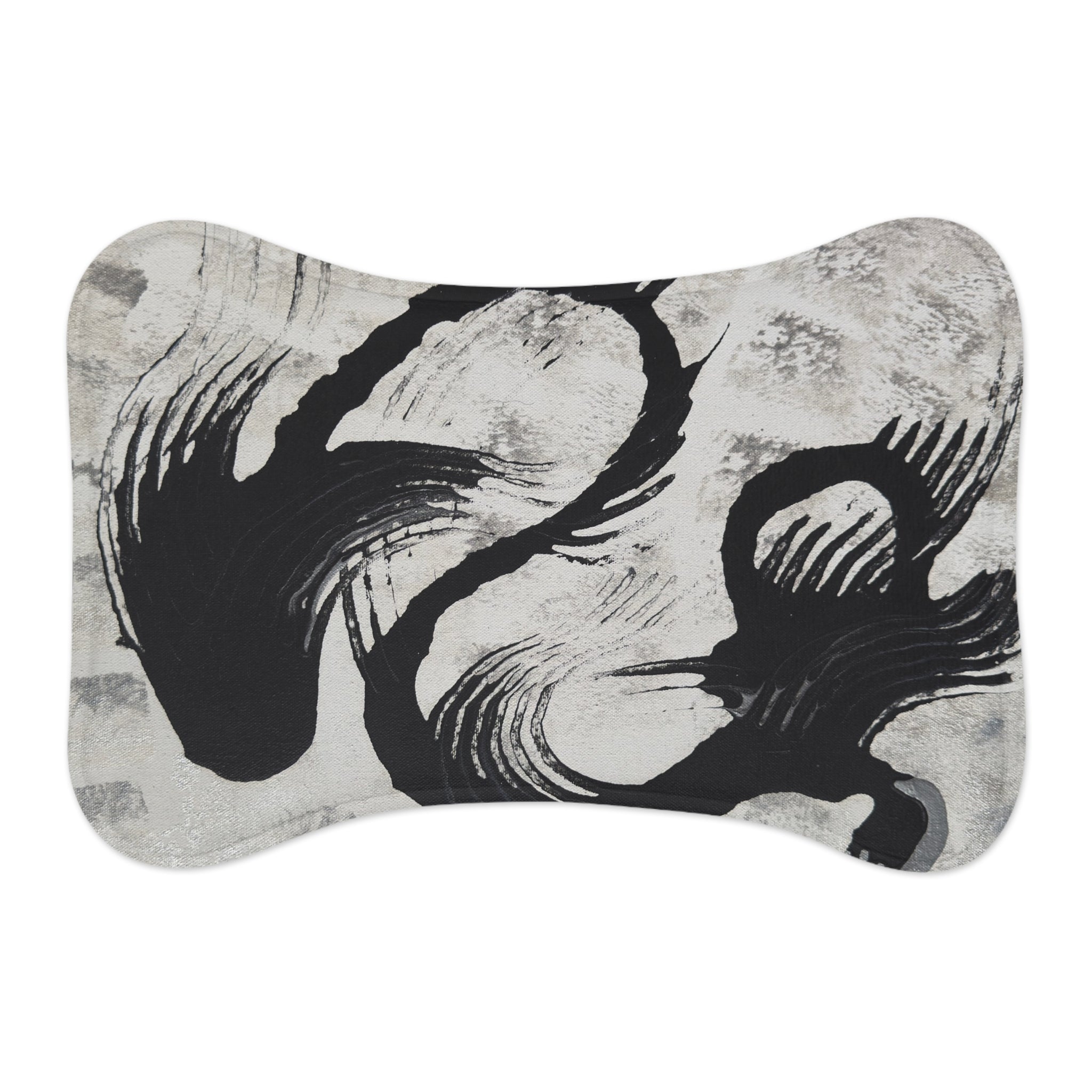 Echoes in Ink Non Slip Placemat for Dogs & Cats