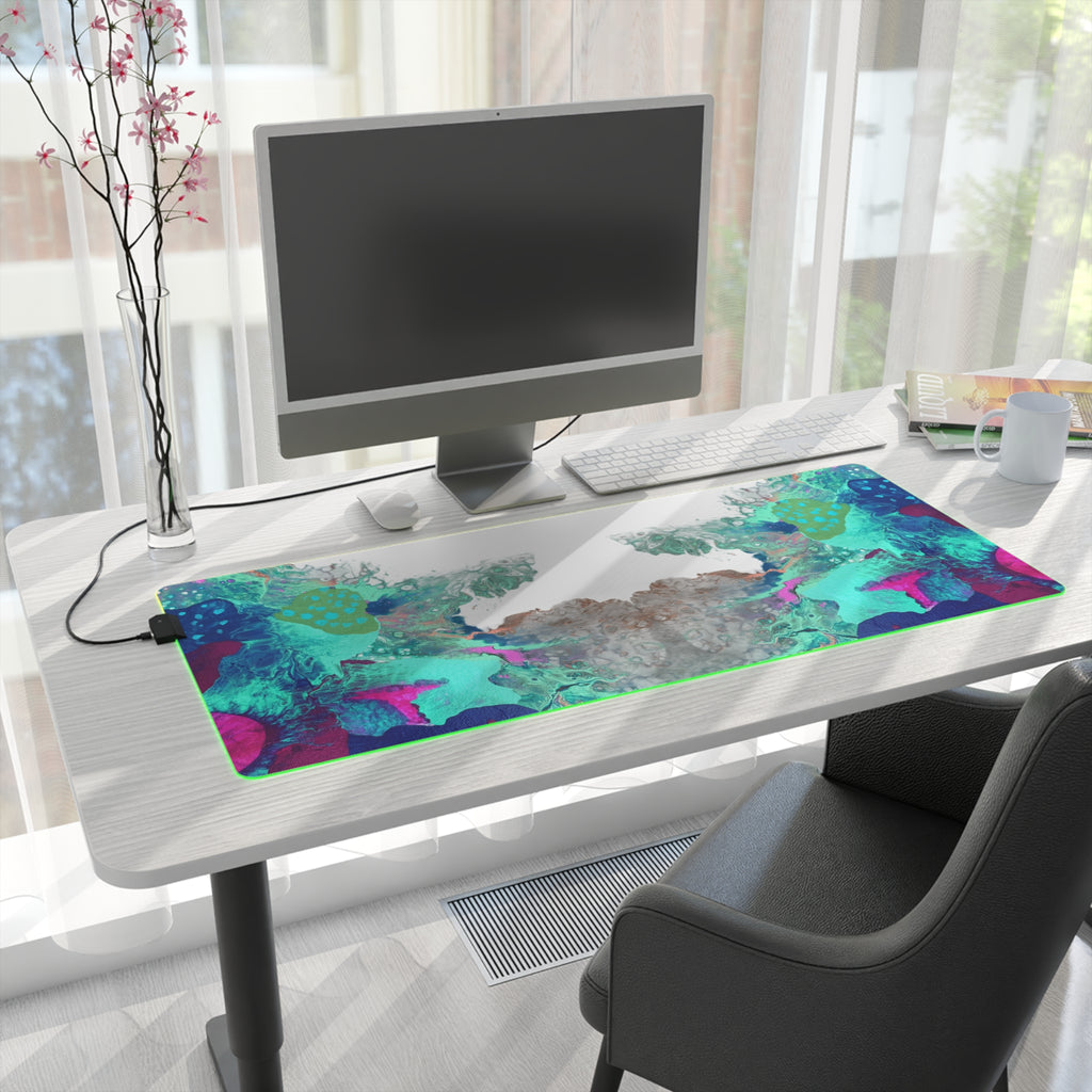 Serenity Ocean LED Gaming Mouse Pad