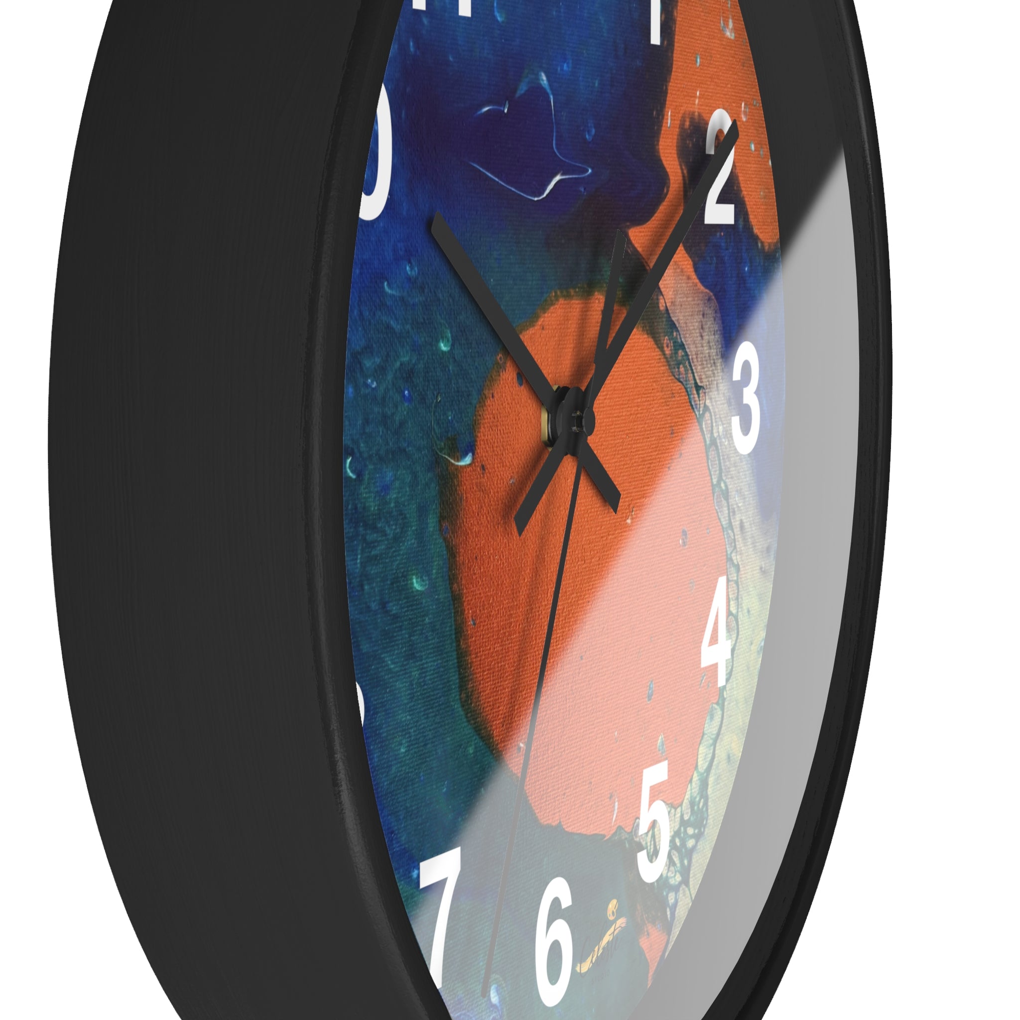 Coral Current Wall Clock Home Décor