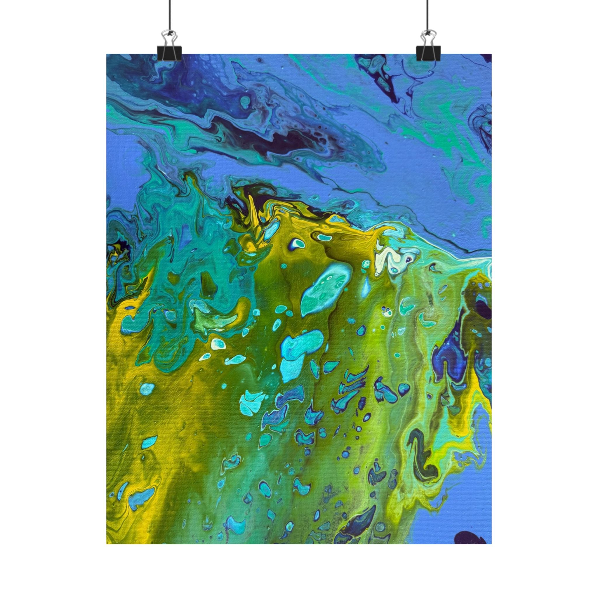 Lava Rolls Satin Poster