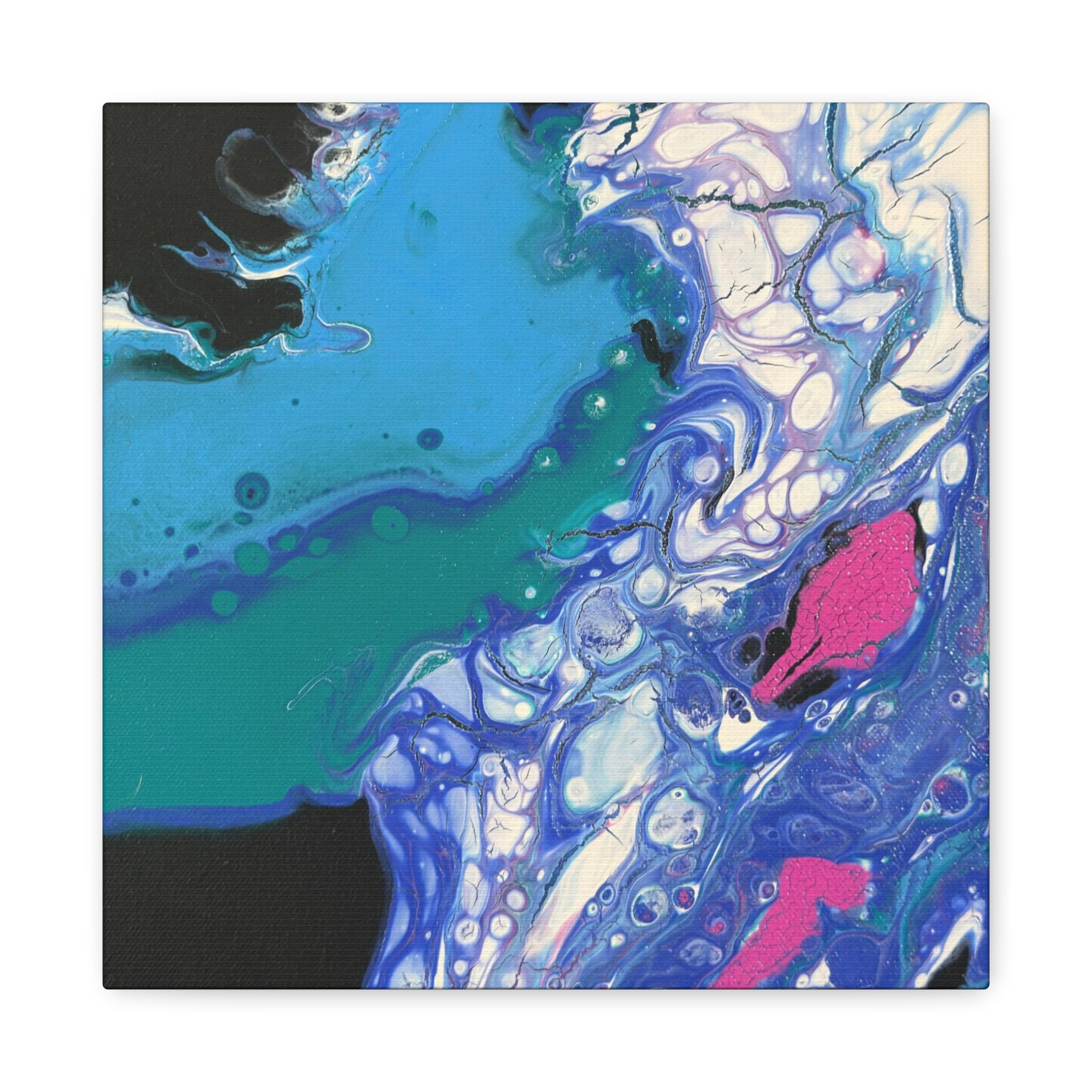 Electric Ocean Canvas Print