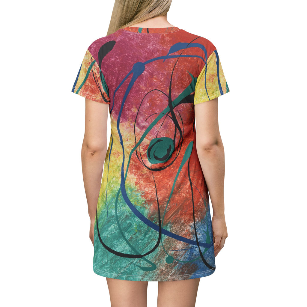 Orbit of Color T-Shirt Dress