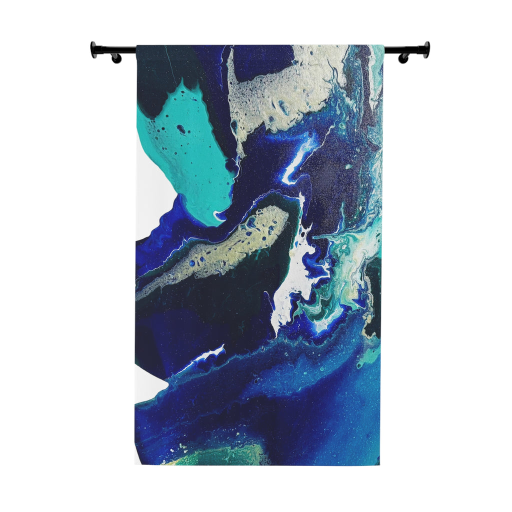 Ocean Vibes Art Curtain Panel
