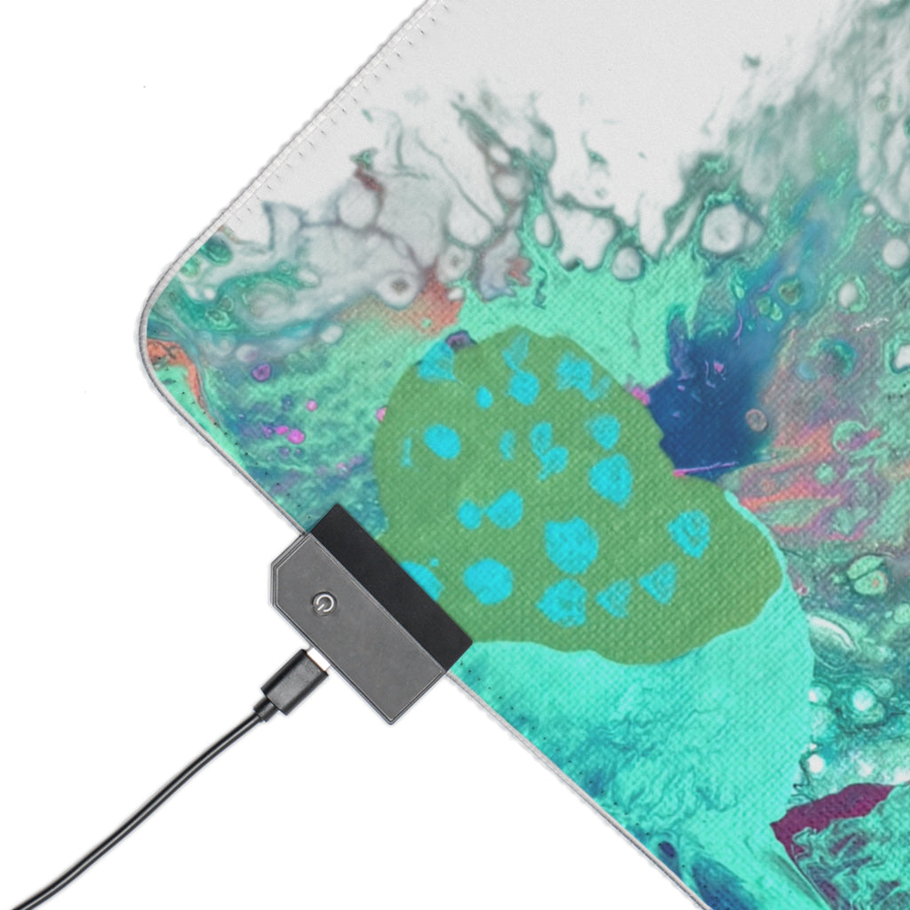 Serenity Ocean LED Gaming Mouse Pad