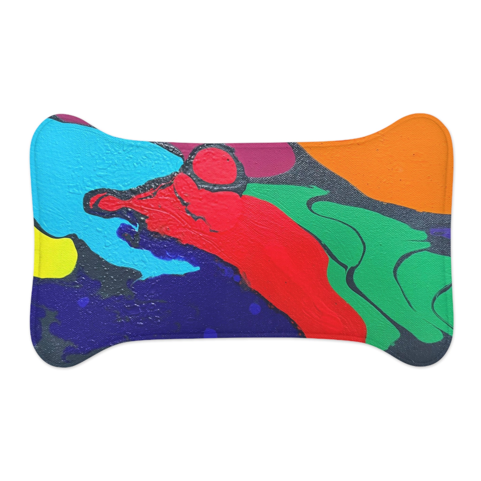 Vivid Awakening Pet Feeding Non Slip Placemat for Dogs & Cats