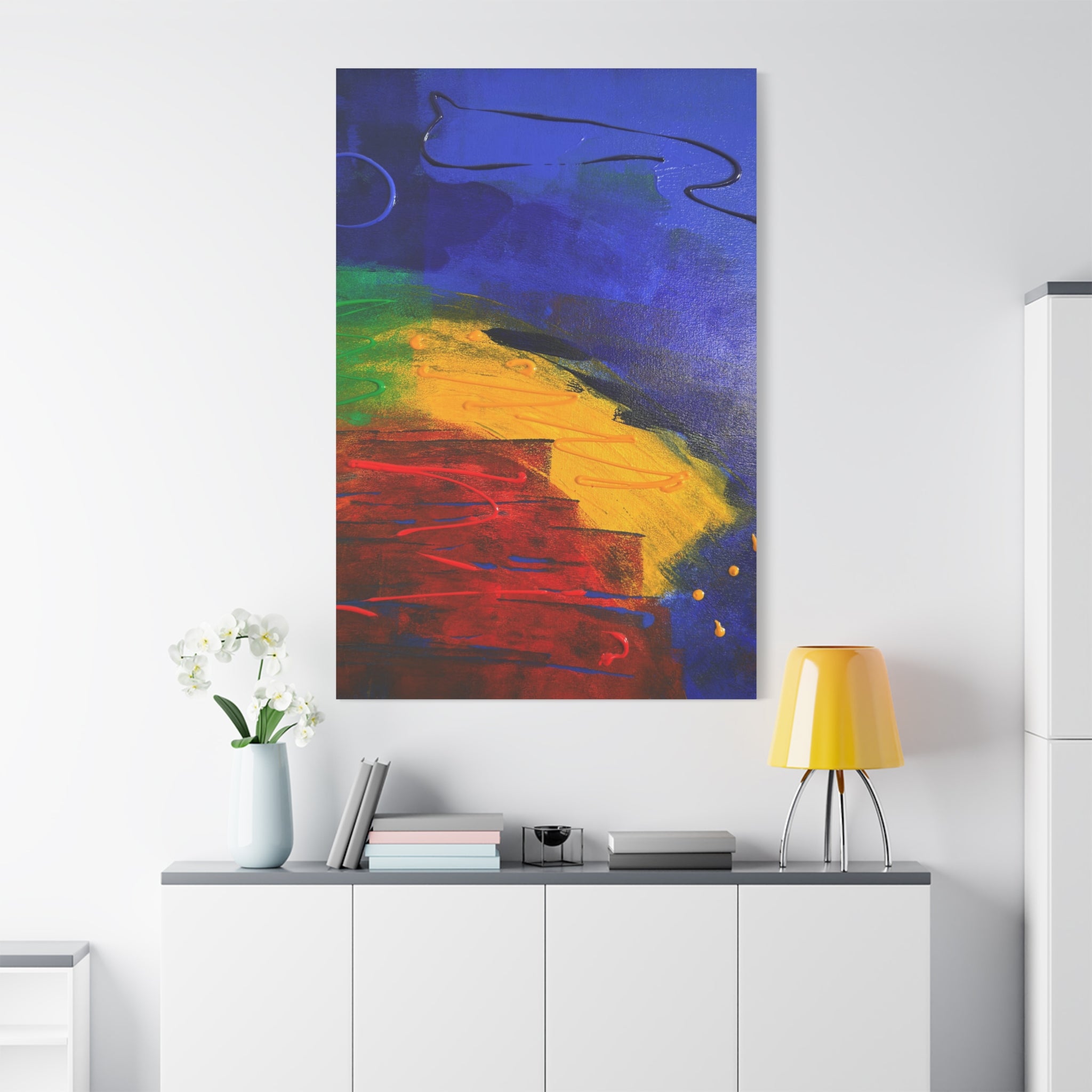 Crossroads of Color Matte Canvas Print