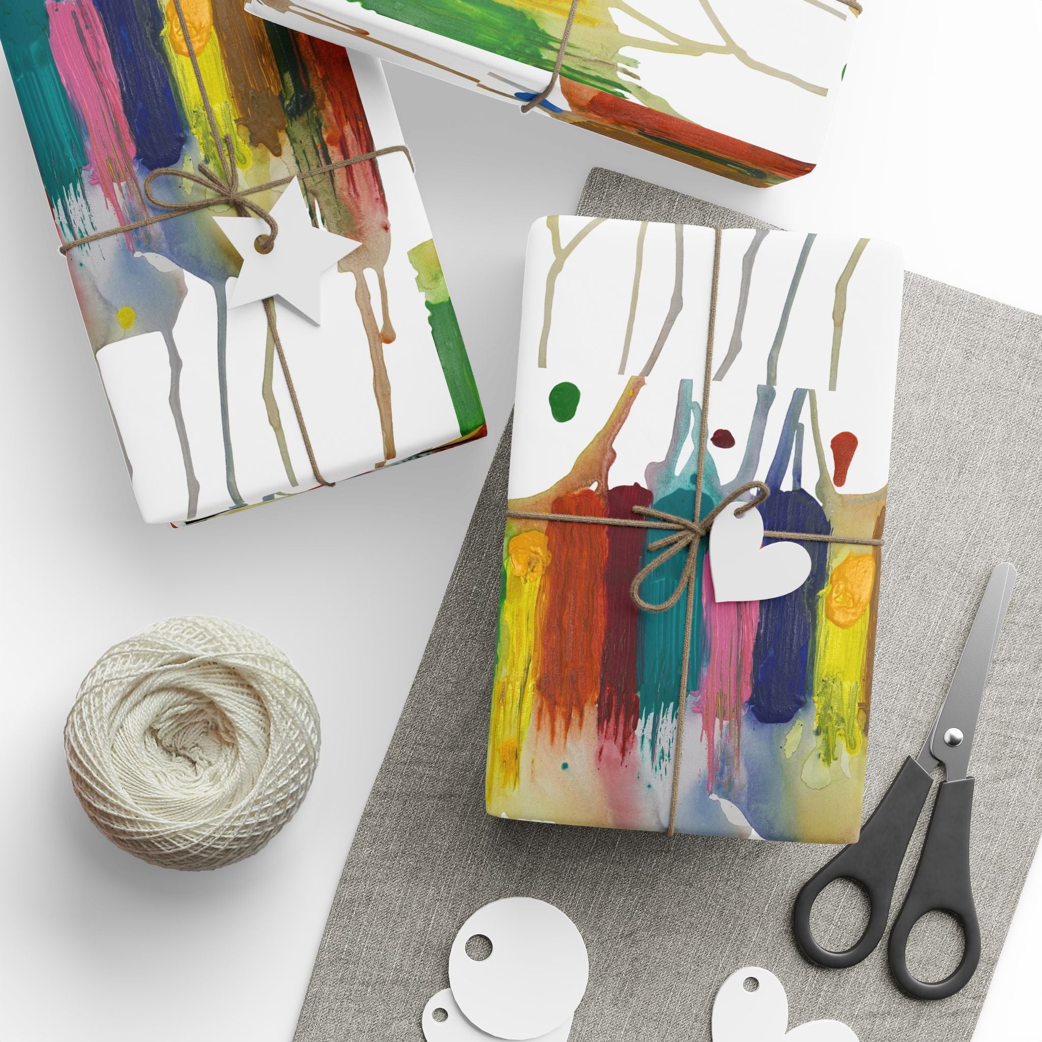 Crazy Brush Stroke Wrapping Paper