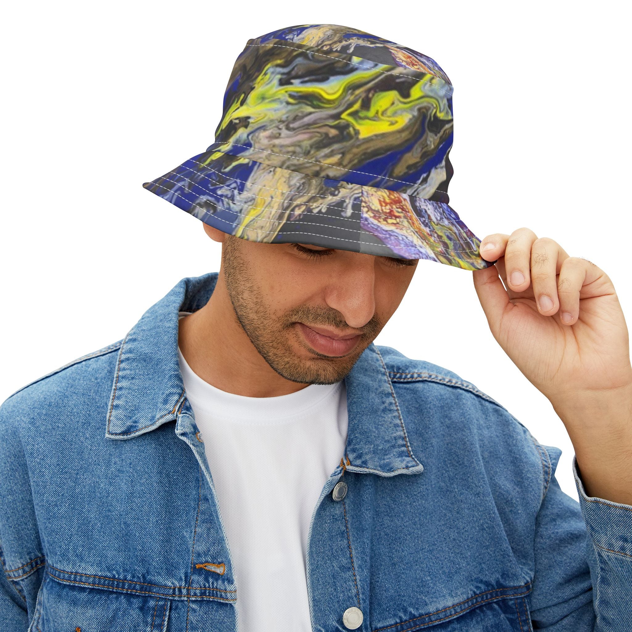 Stormy Ocean Bucket Hat Outdoor Sun Hat