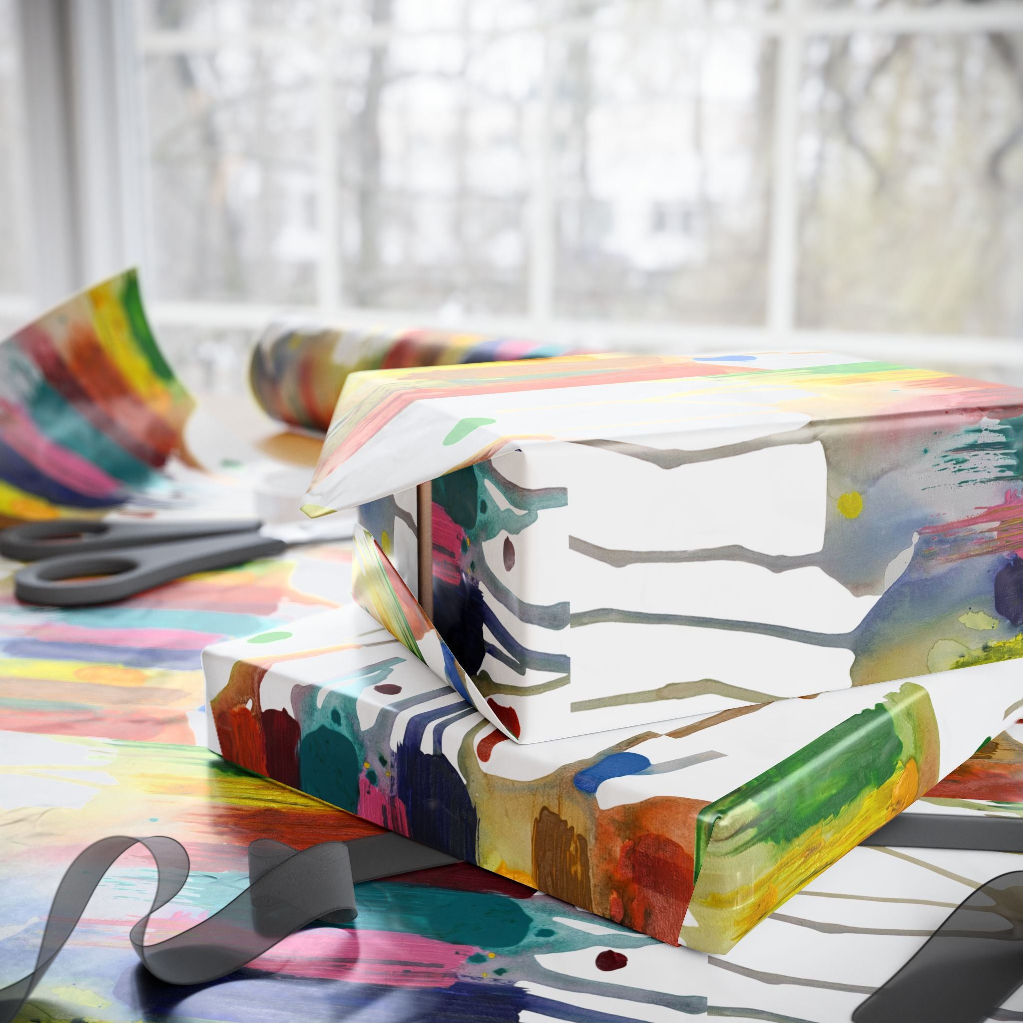 Crazy Brush Stroke Wrapping Paper