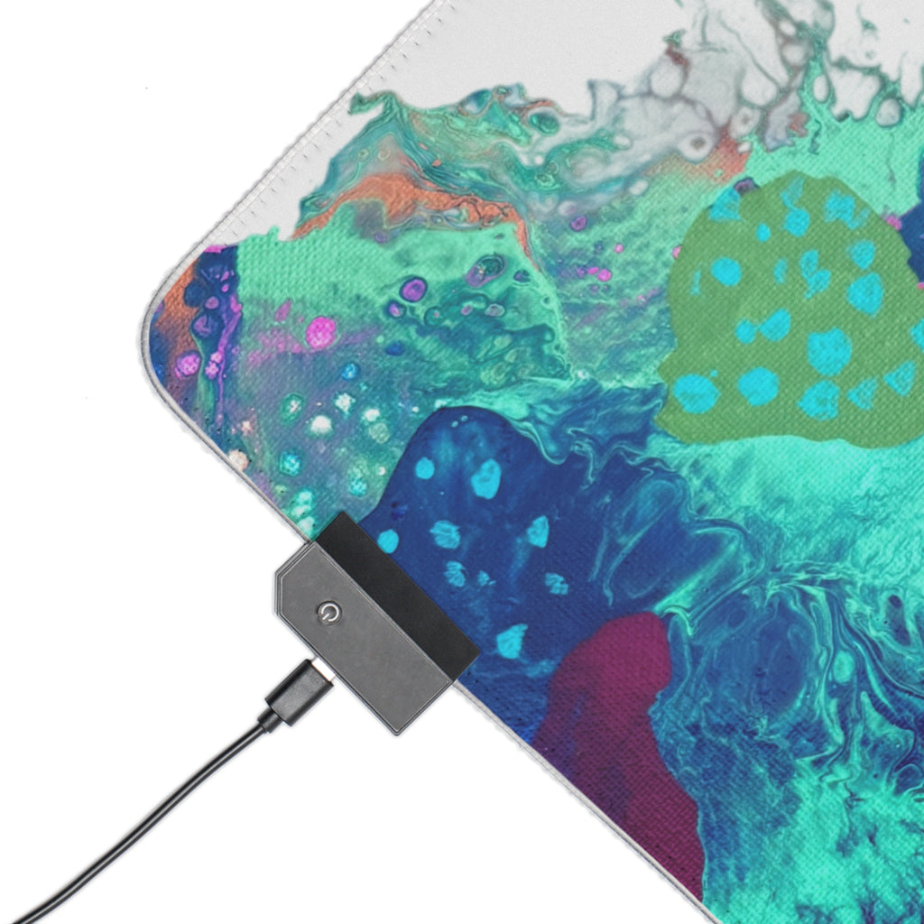 Serenity Ocean LED Gaming Mouse Pad