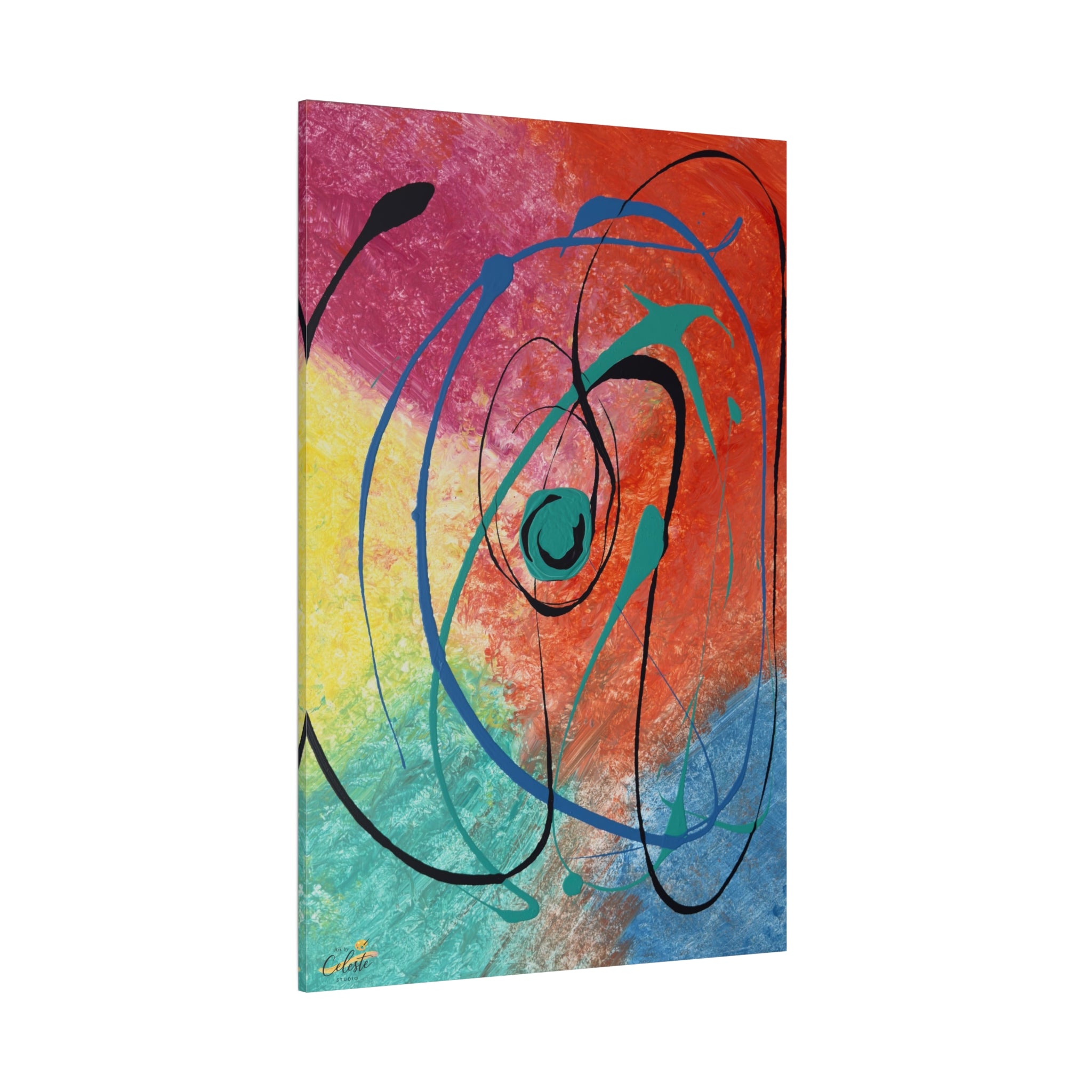 Orbit of Color Matte Canvas Print