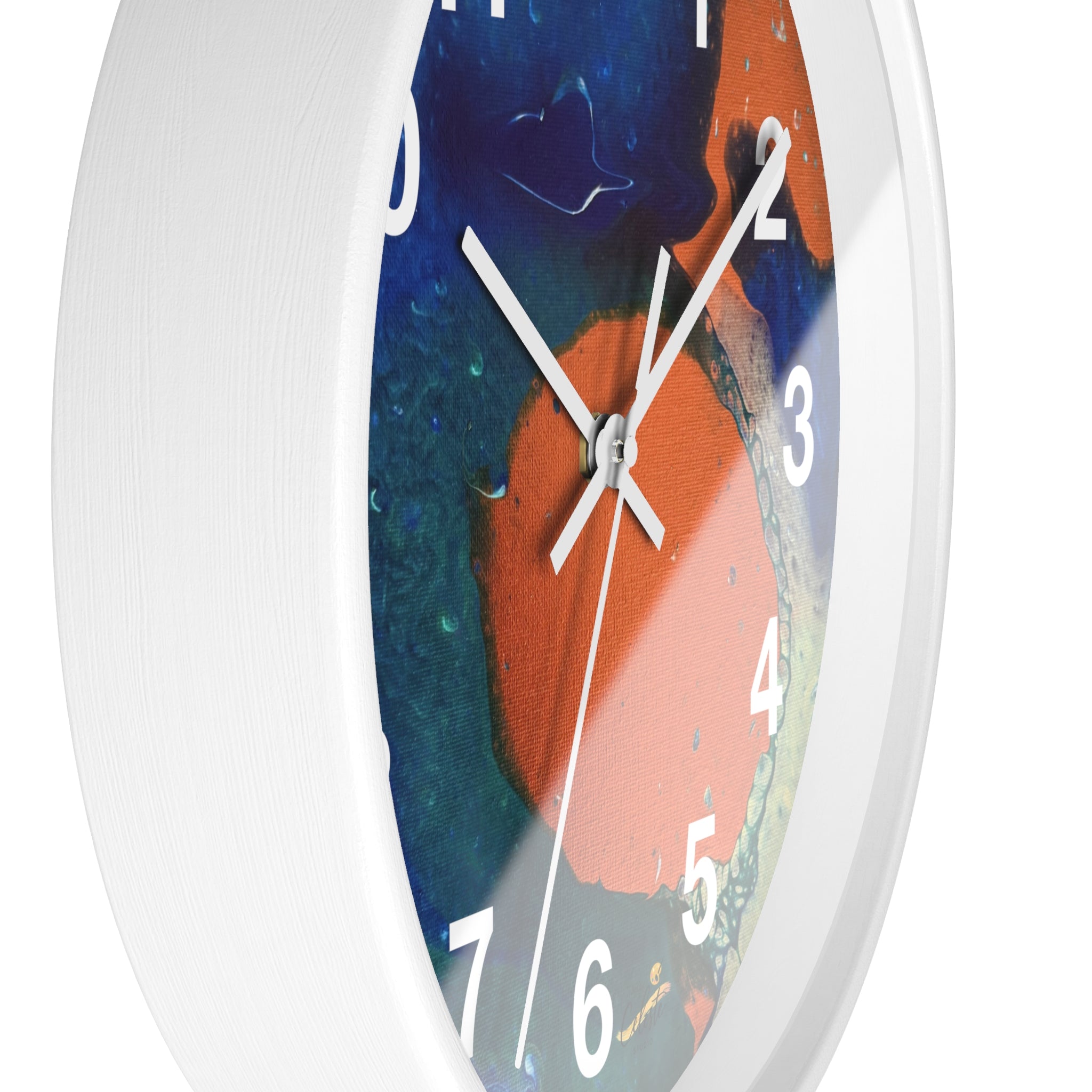 Coral Current Wall Clock Home Décor