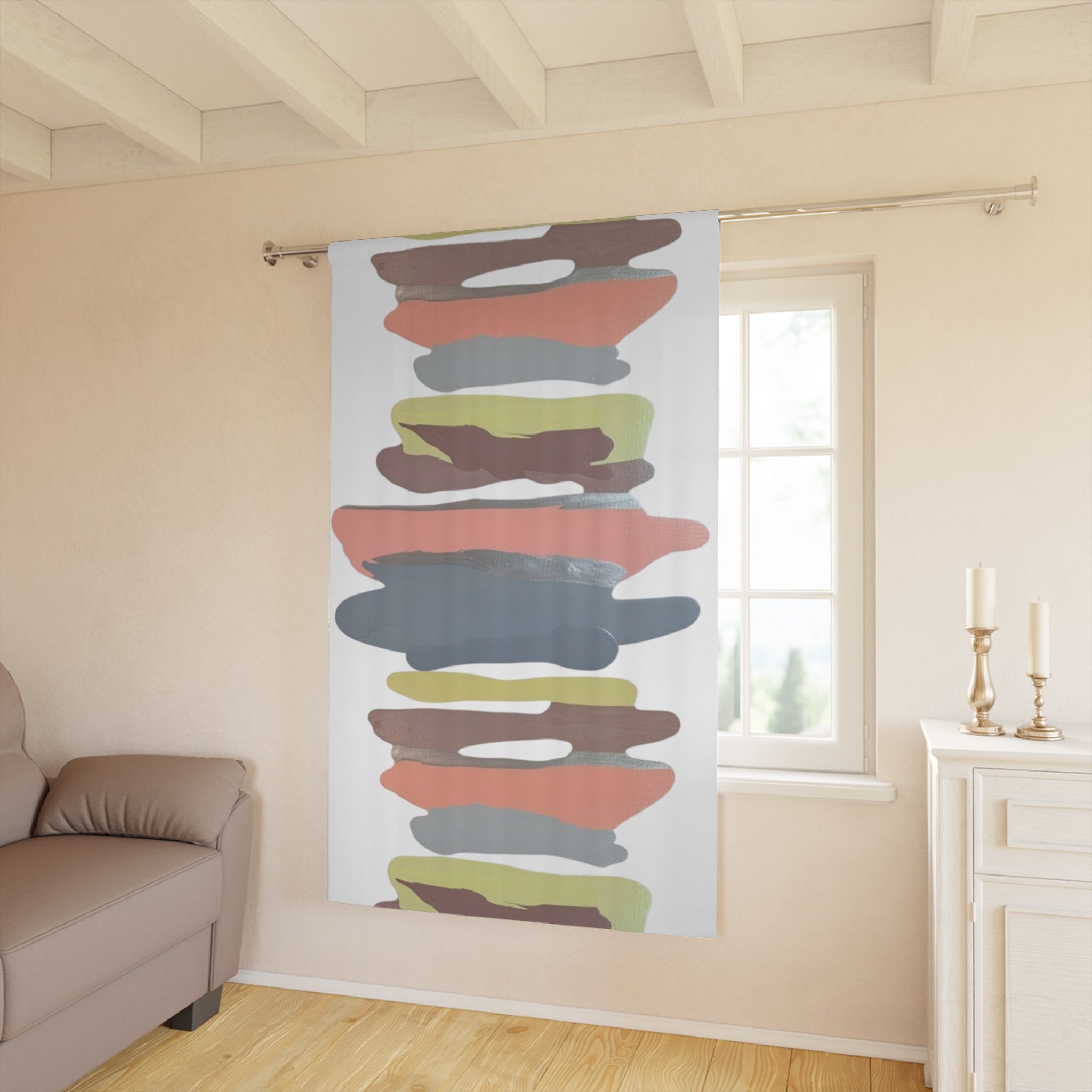 Cinnamon Sticks Art Curtain Panel