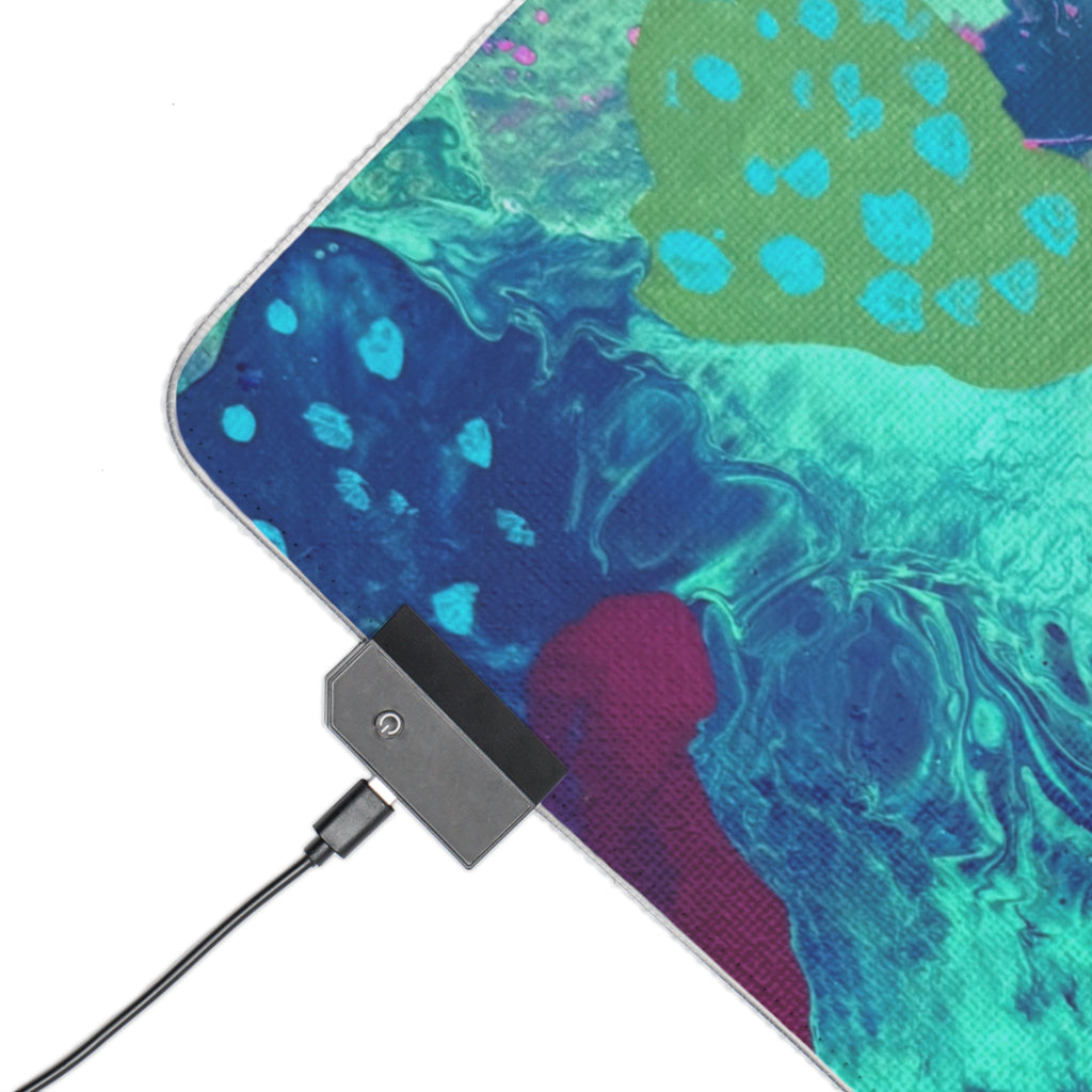 Serenity Ocean LED Gaming Mouse Pad