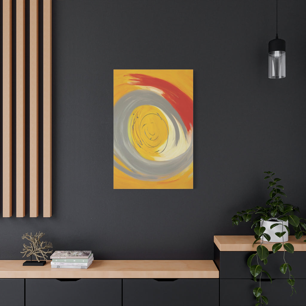 Radiant Orbit Matte Canvas Print