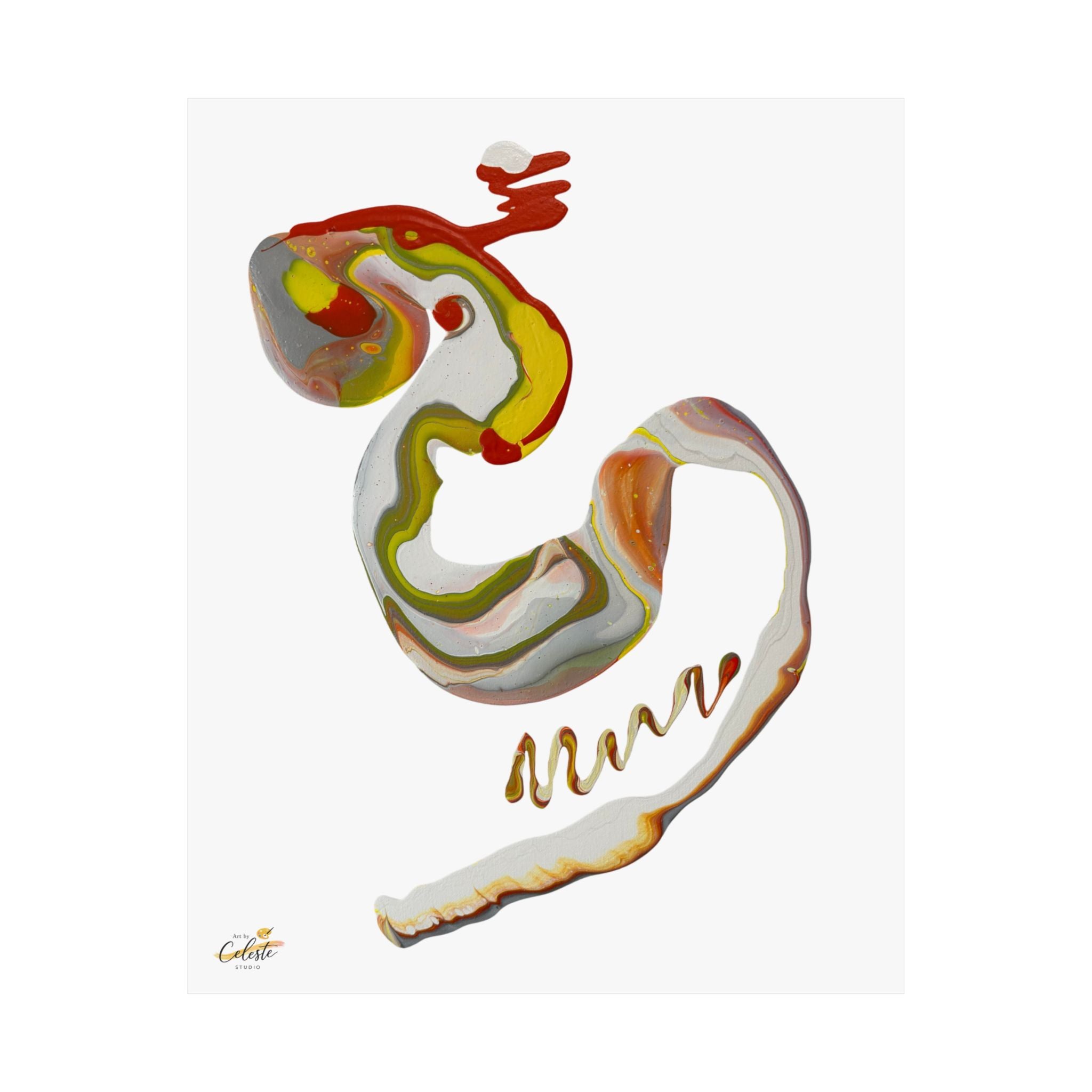 Awakening Form Satin Poster