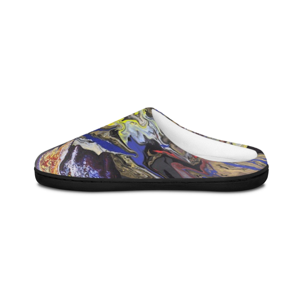 Stormy Ocean Men’s Indoor Slippers Cozy House Shoes