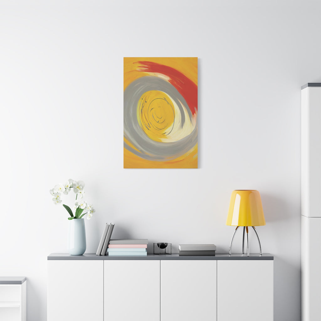 Radiant Orbit Matte Canvas Print