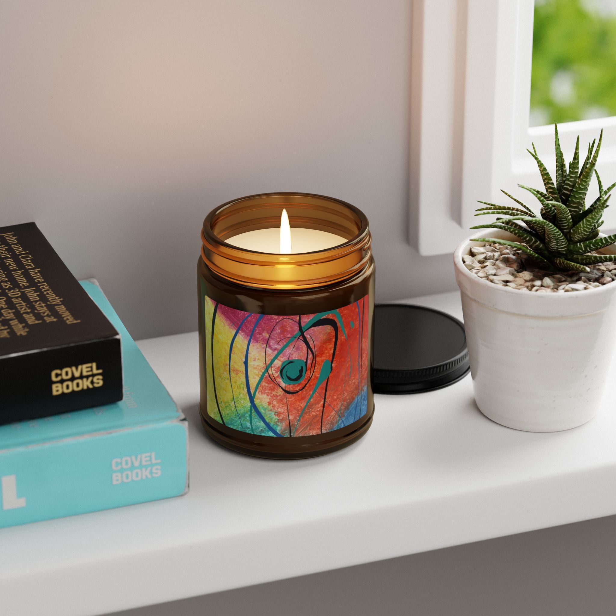 Orbit of Color  Soy Candle Amber Jar (Multi-Size)