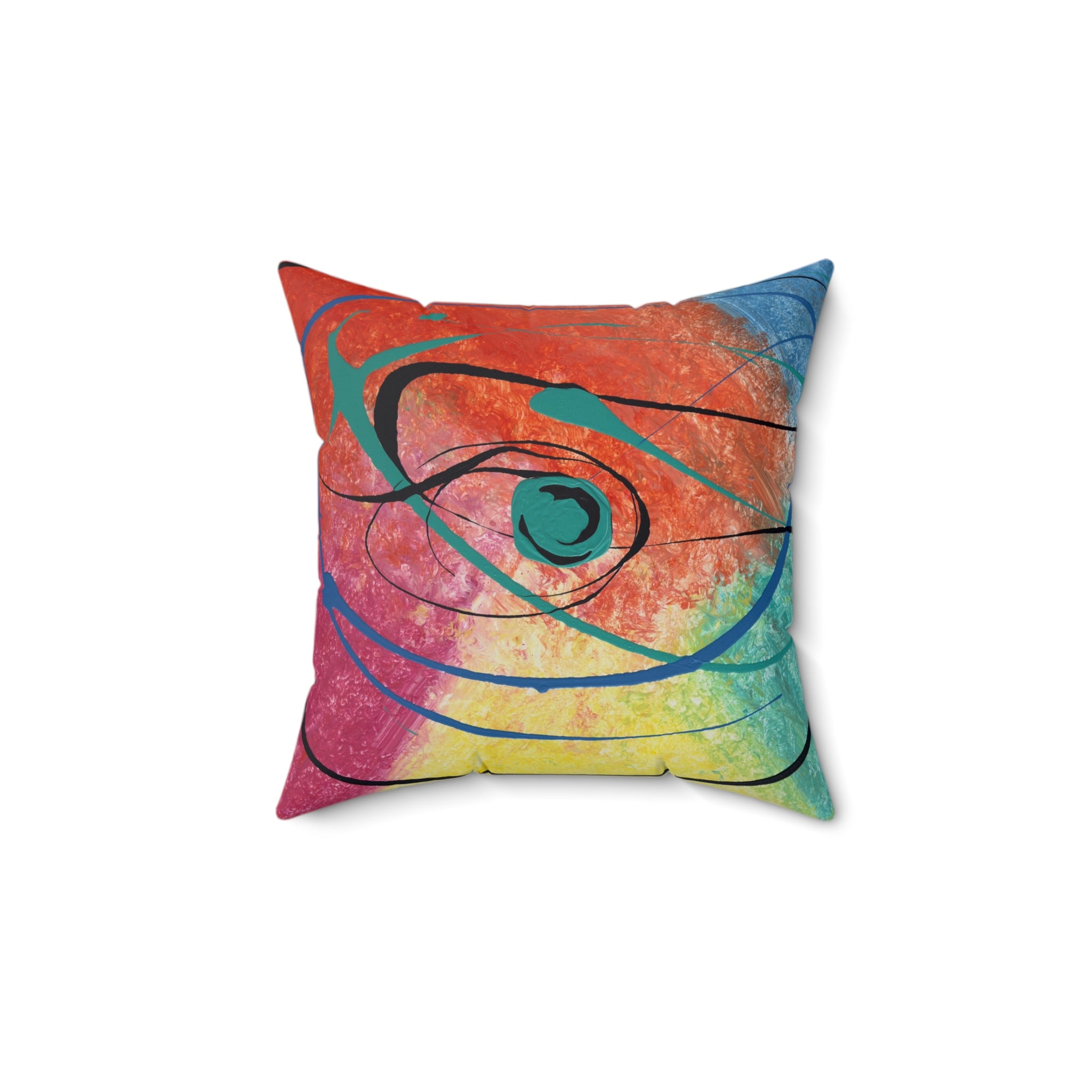 Orbit of Color Decorative Throw Pillow