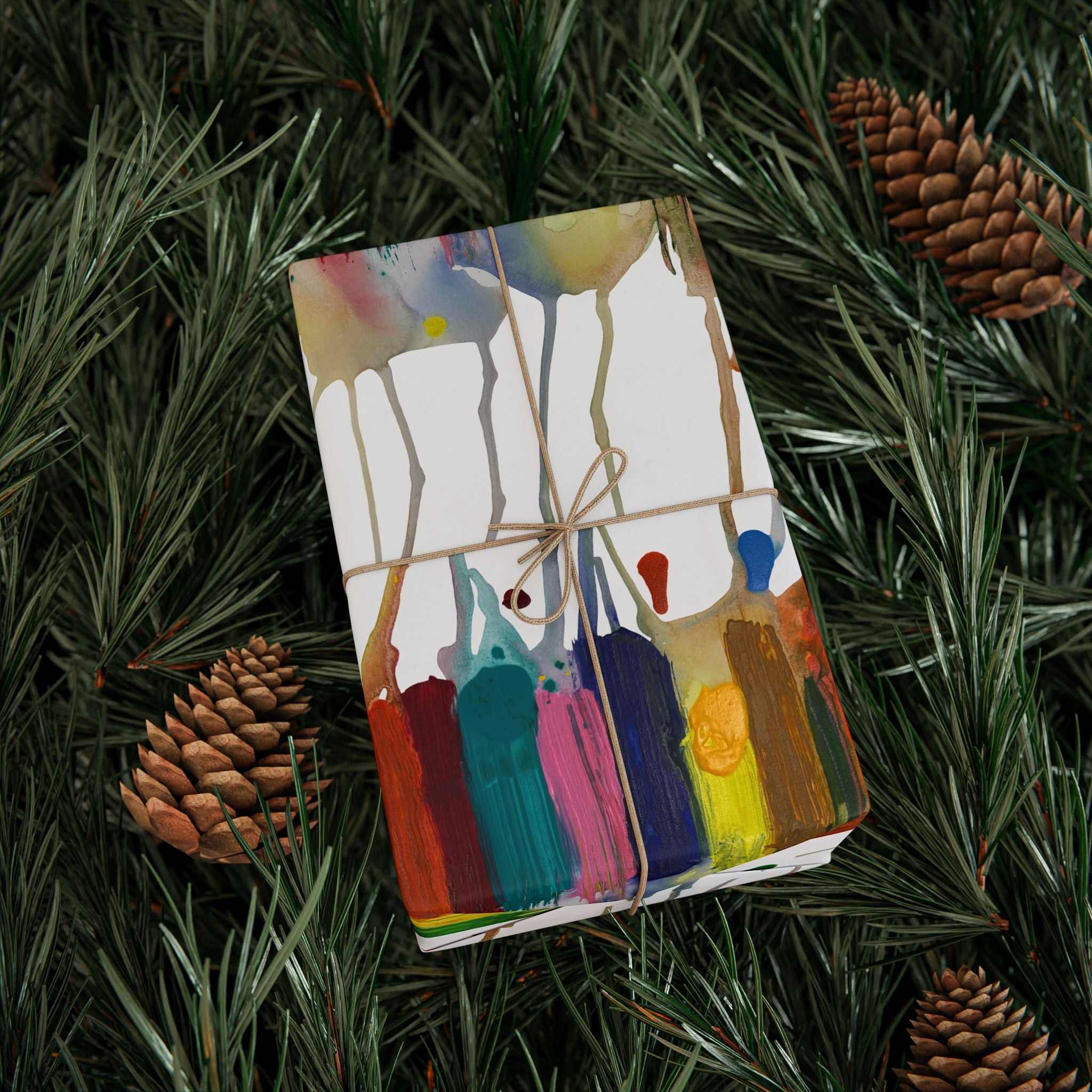 Crazy Brush Stroke Wrapping Paper