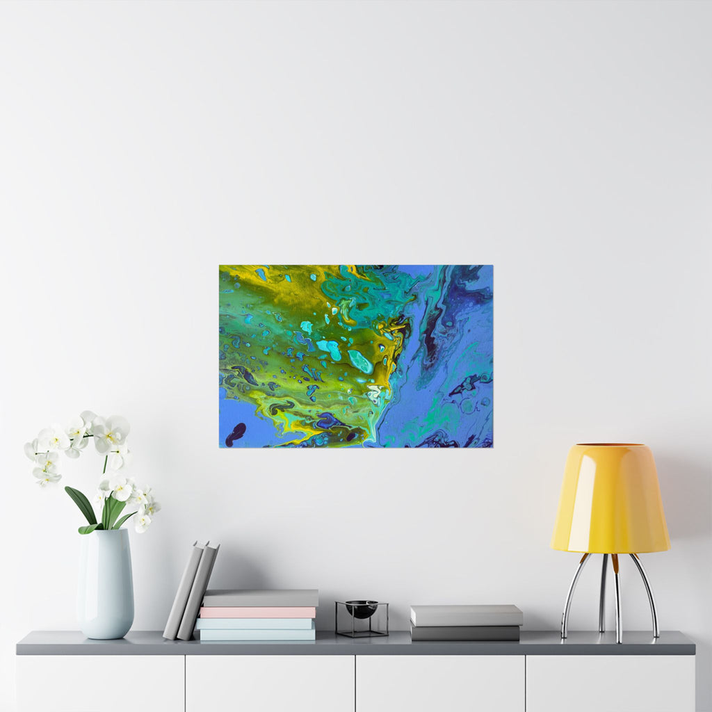 Golden Tides Satin Poster