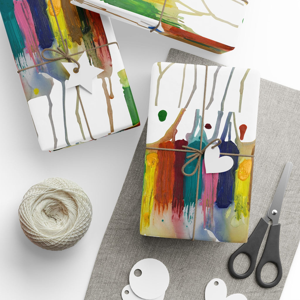 Crazy Brush Stroke Wrapping Paper