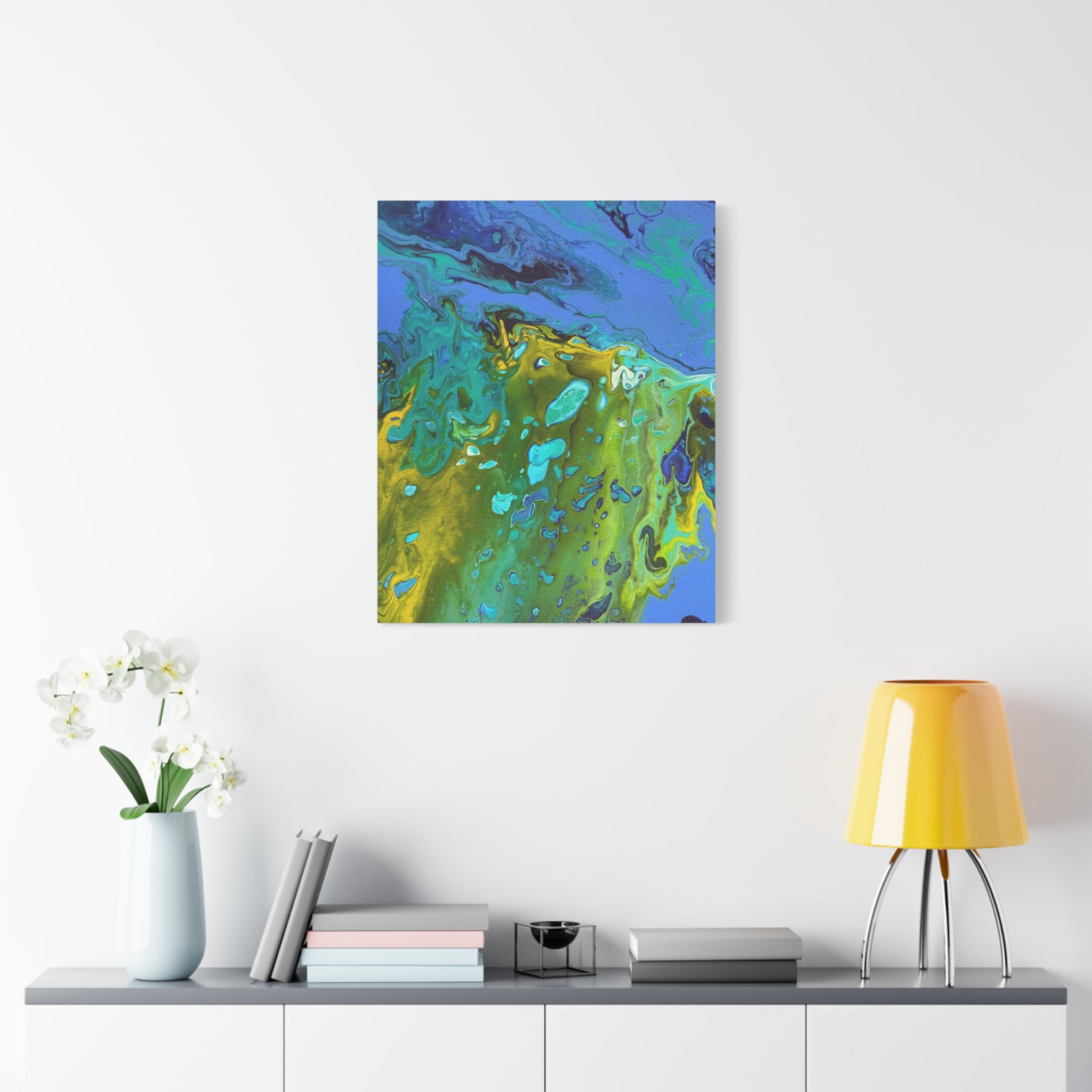 Golden Tides Matte Canvas Print