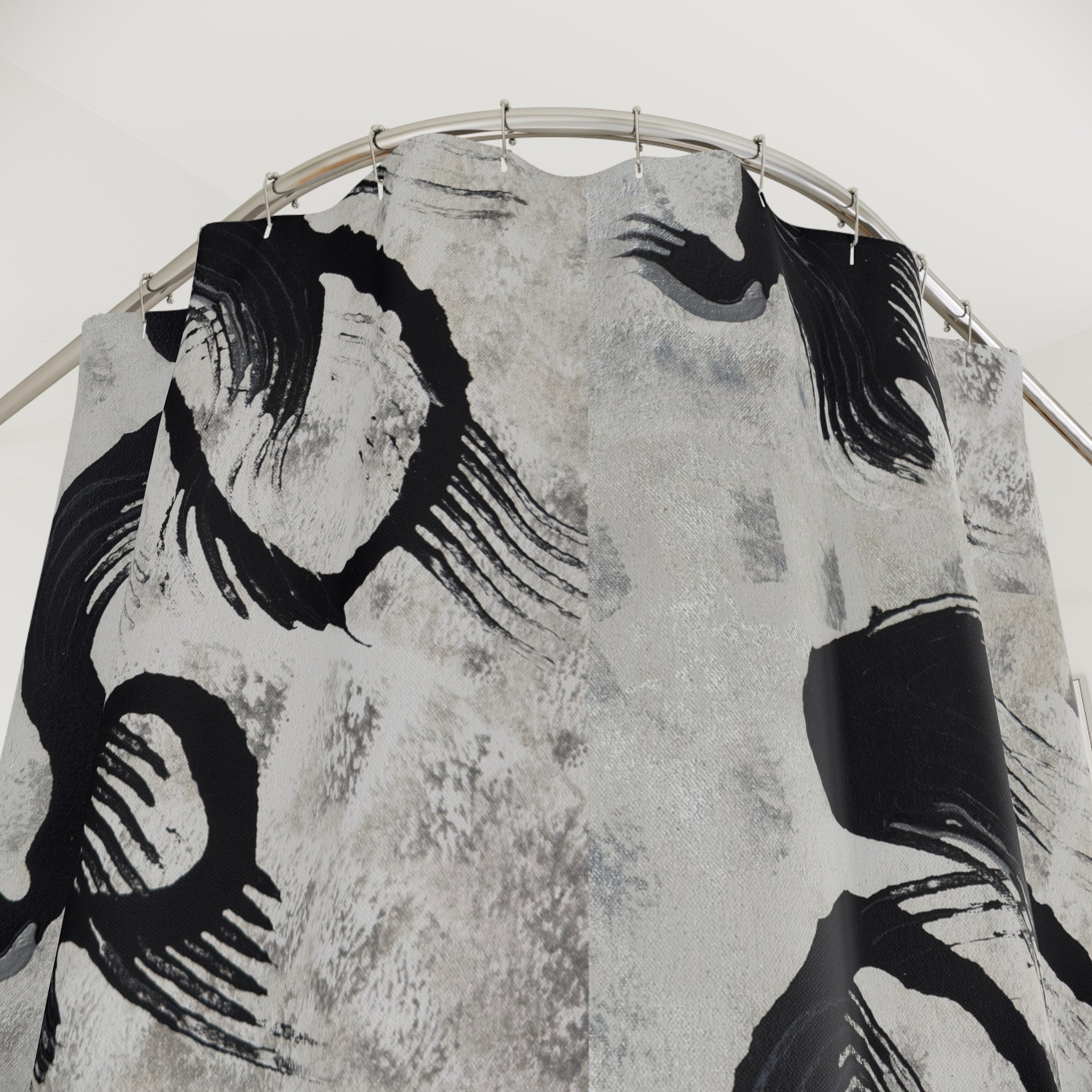 Echoes in Ink Shower Curtain
