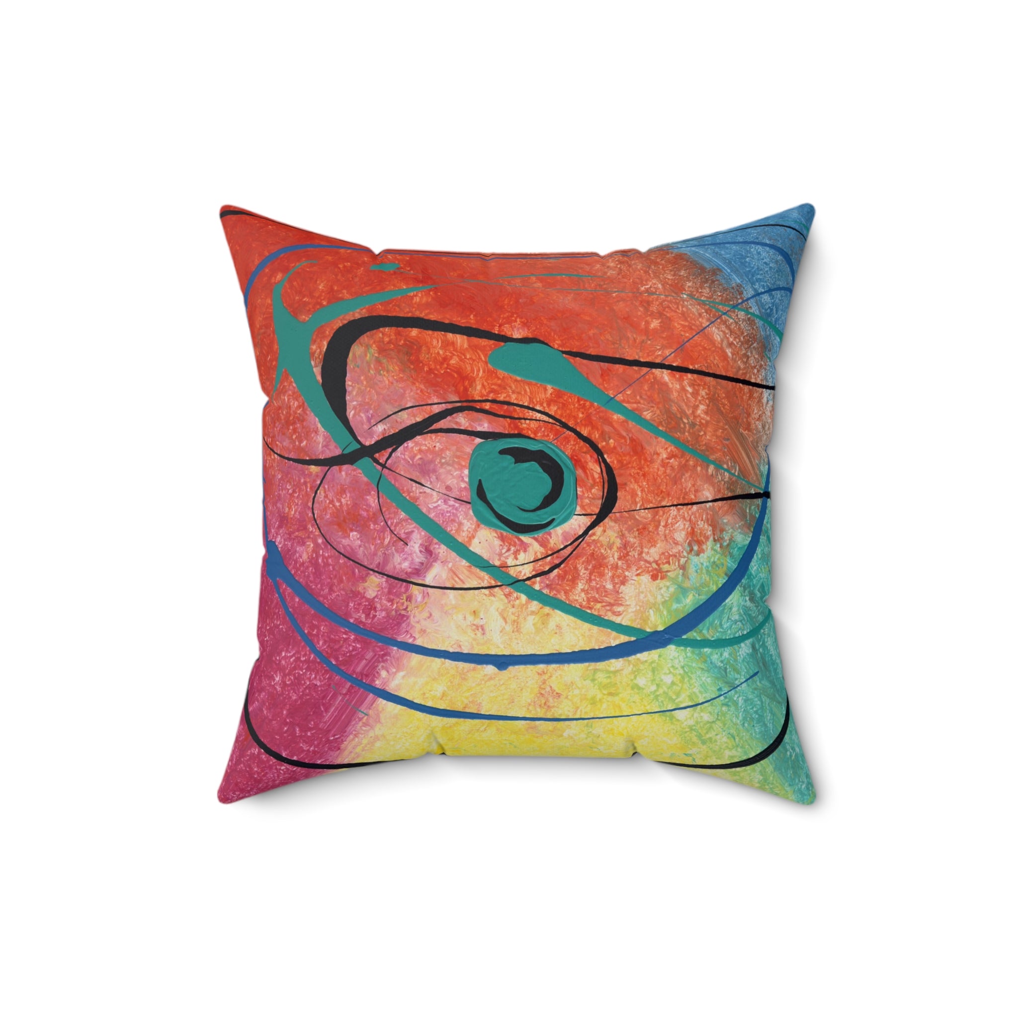 Orbit of Color Decorative Throw Pillow
