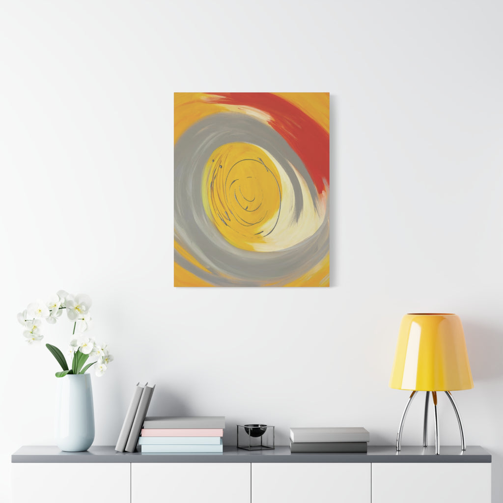 Radiant Orbit Matte Canvas Print
