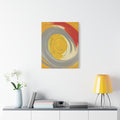 Radiant Orbit Matte Canvas Print