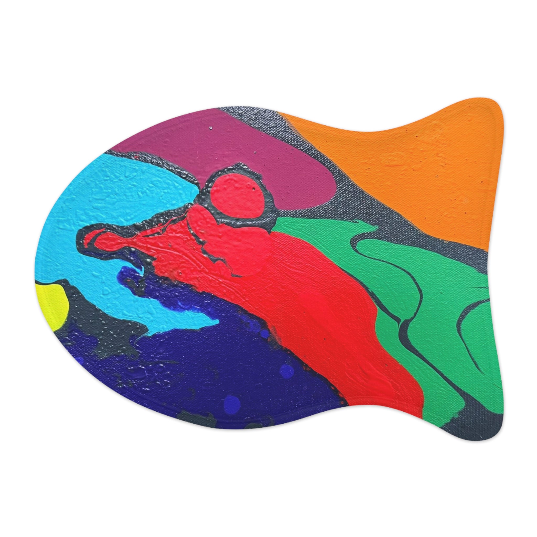 Vivid Awakening Pet Feeding Non Slip Placemat for Dogs & Cats